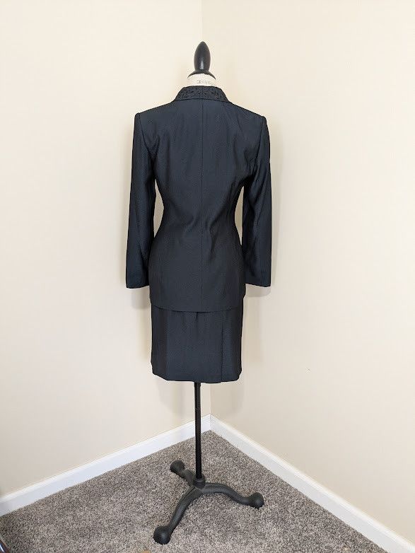 Other Le Suit skirt suit laced collar navy blue size 8P Size M / US 6-8 / IT 42-44 - 3 Thumbnail