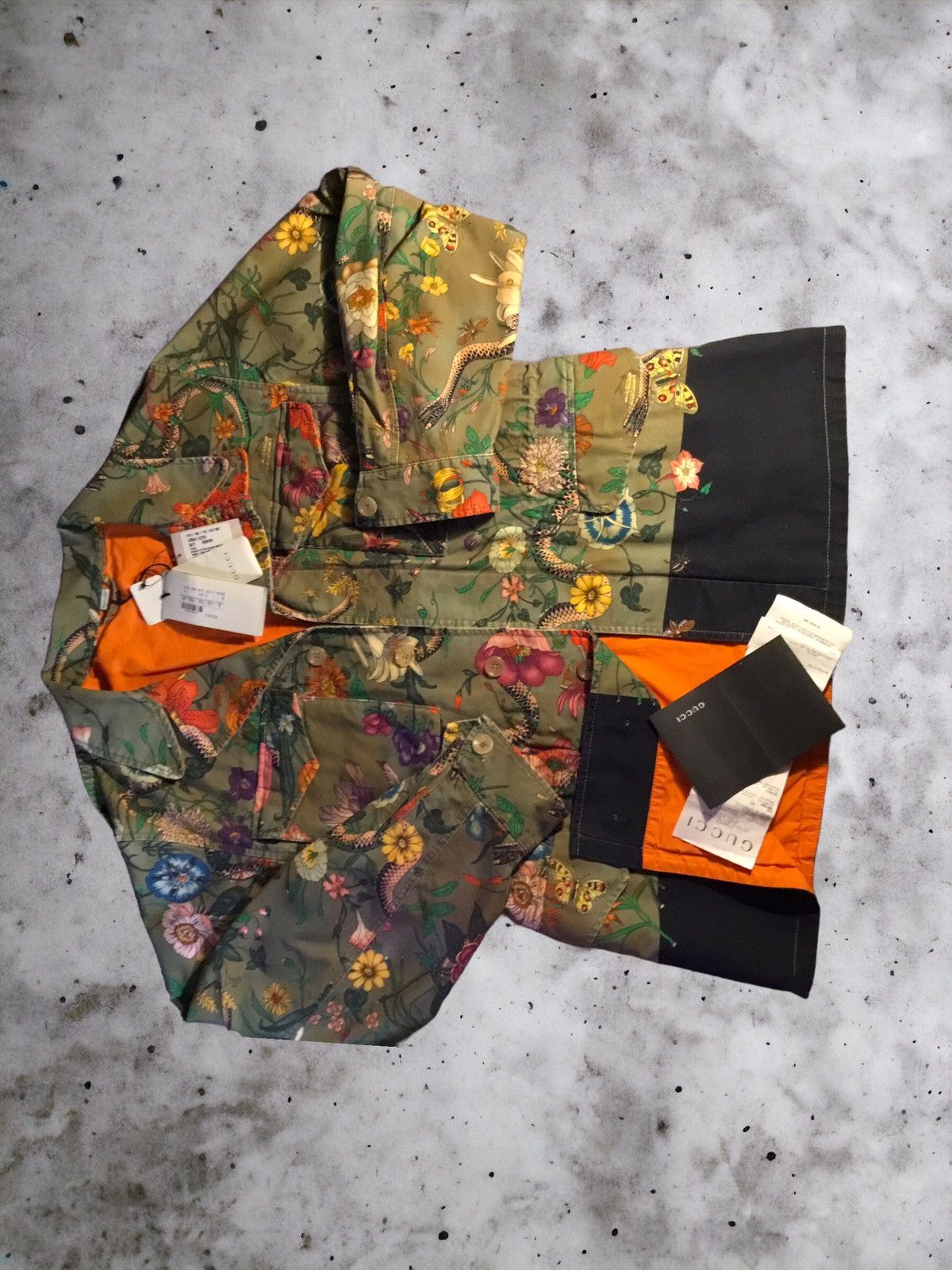 image of Gucci Floral Canvas Parka Aw17 NWT in Green/Floral, Men's (Size XL)