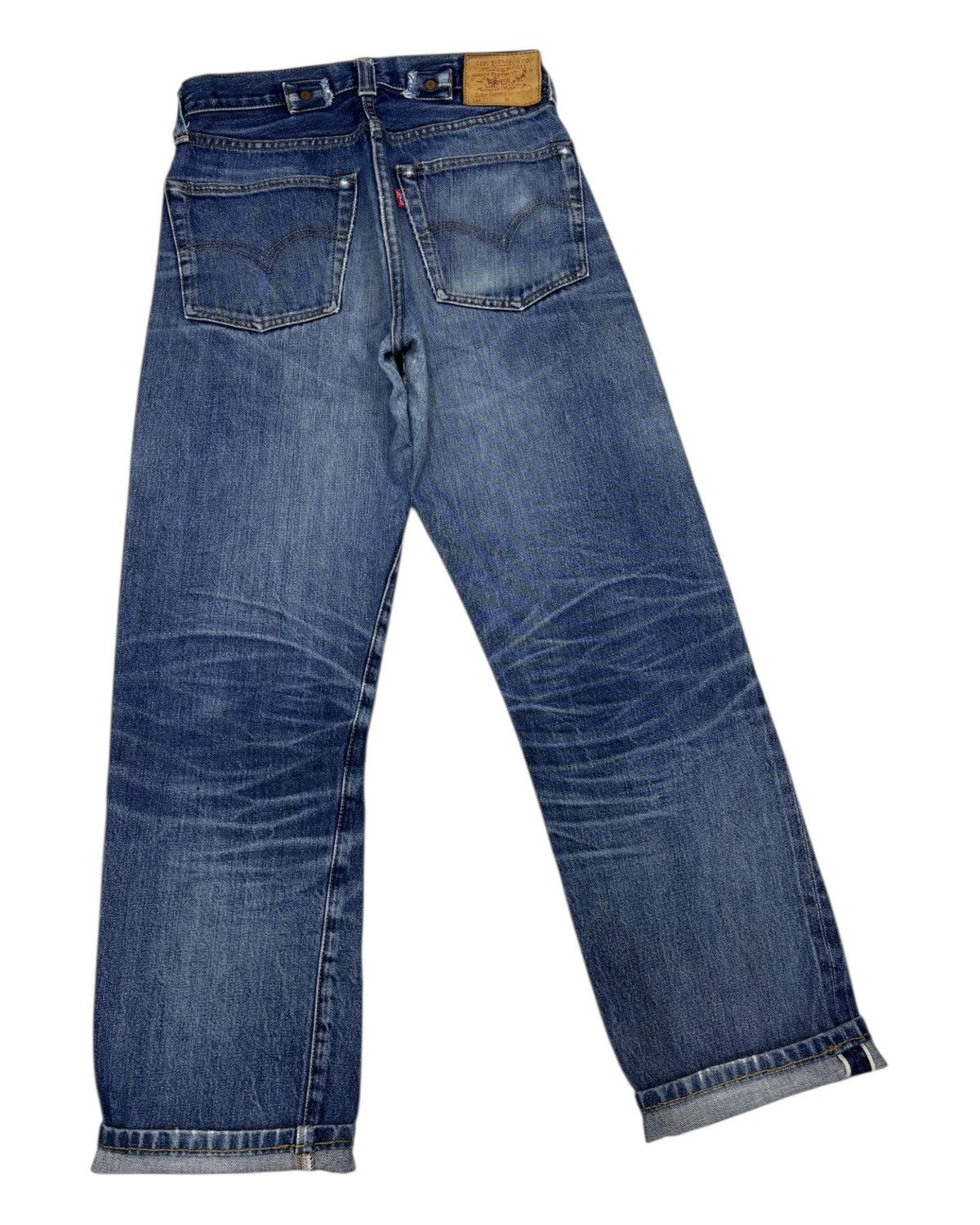 Kapital 🔥VINTAGE LEVIS 201 BIG E SELVEDGE DENIM JEANS RIP BUCKLE Size US 28 / EU 44 - 6 Thumbnail