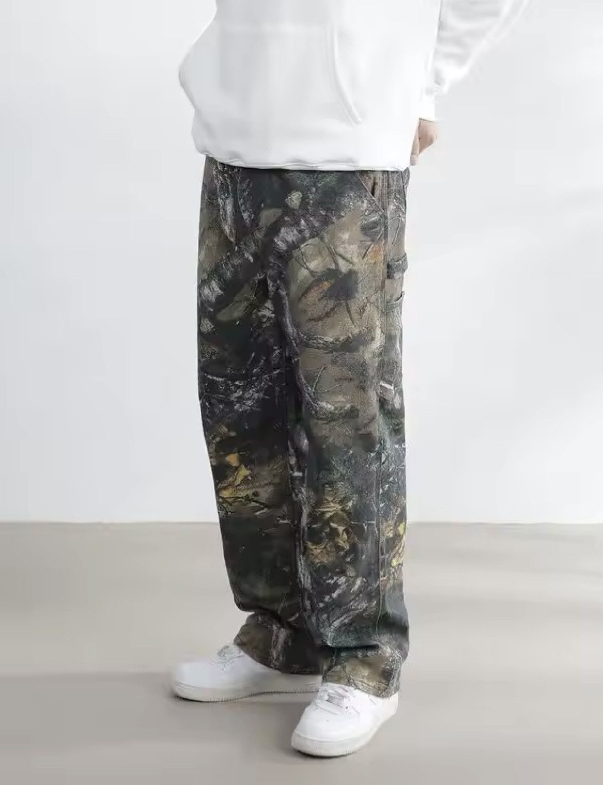 Japanese Brand × Vintage American Outdoor Straight Leg Branch Camo Workwear Pants Size US 28 / EU 44 - 2 Thumbnail
