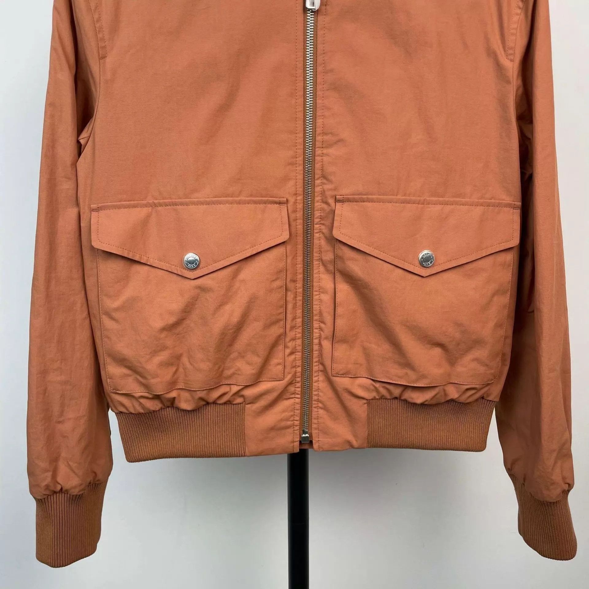 Hermes Hermès Allover Print Double-Faced Jacket Brown 34 NWT Size XS / US 0-2 / IT 36-38 - 8 Thumbnail