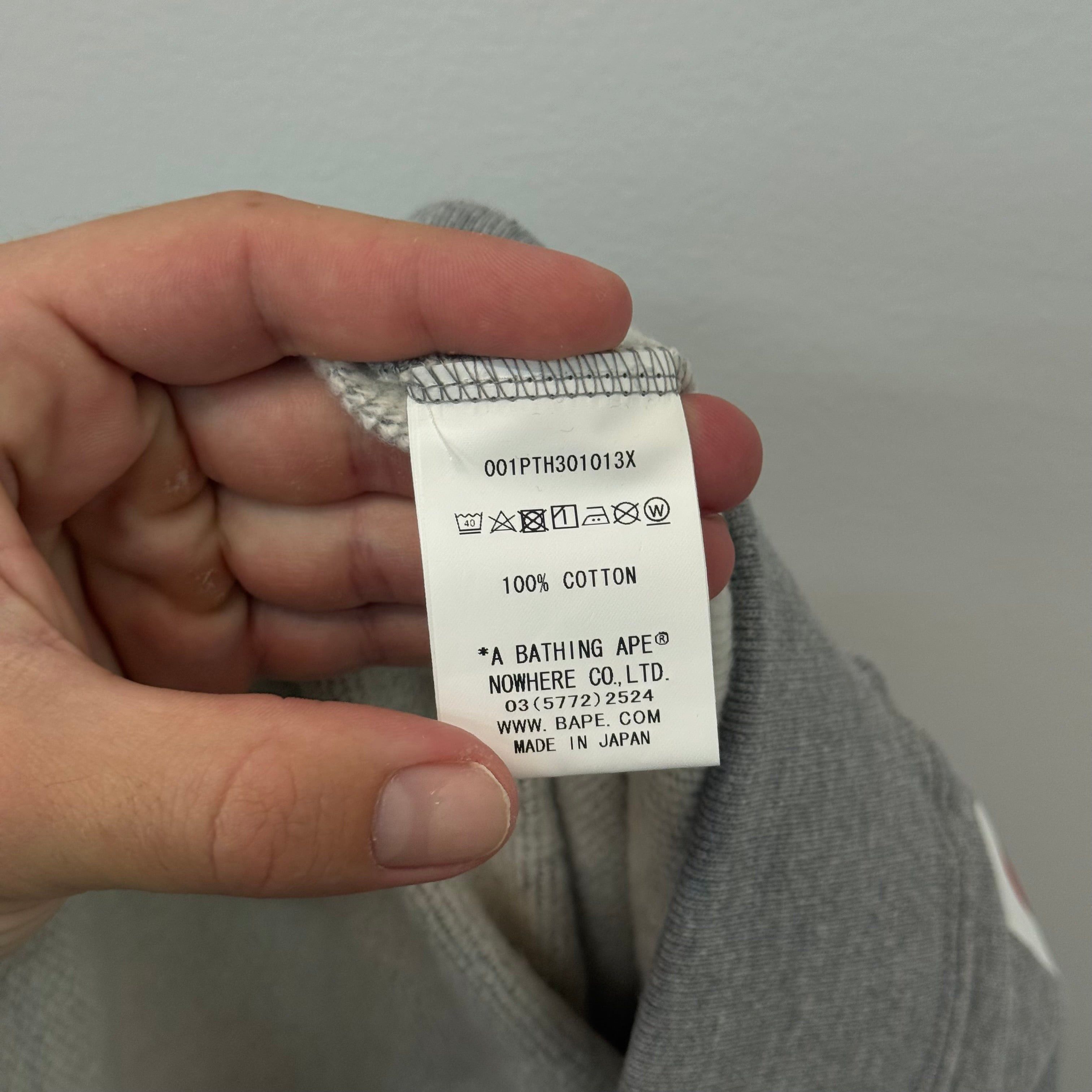 Bape Bape A Bathing Ape Shark Logo Sweatpants Grey - Size XXL Size US 36 / EU 52 - 5 Thumbnail