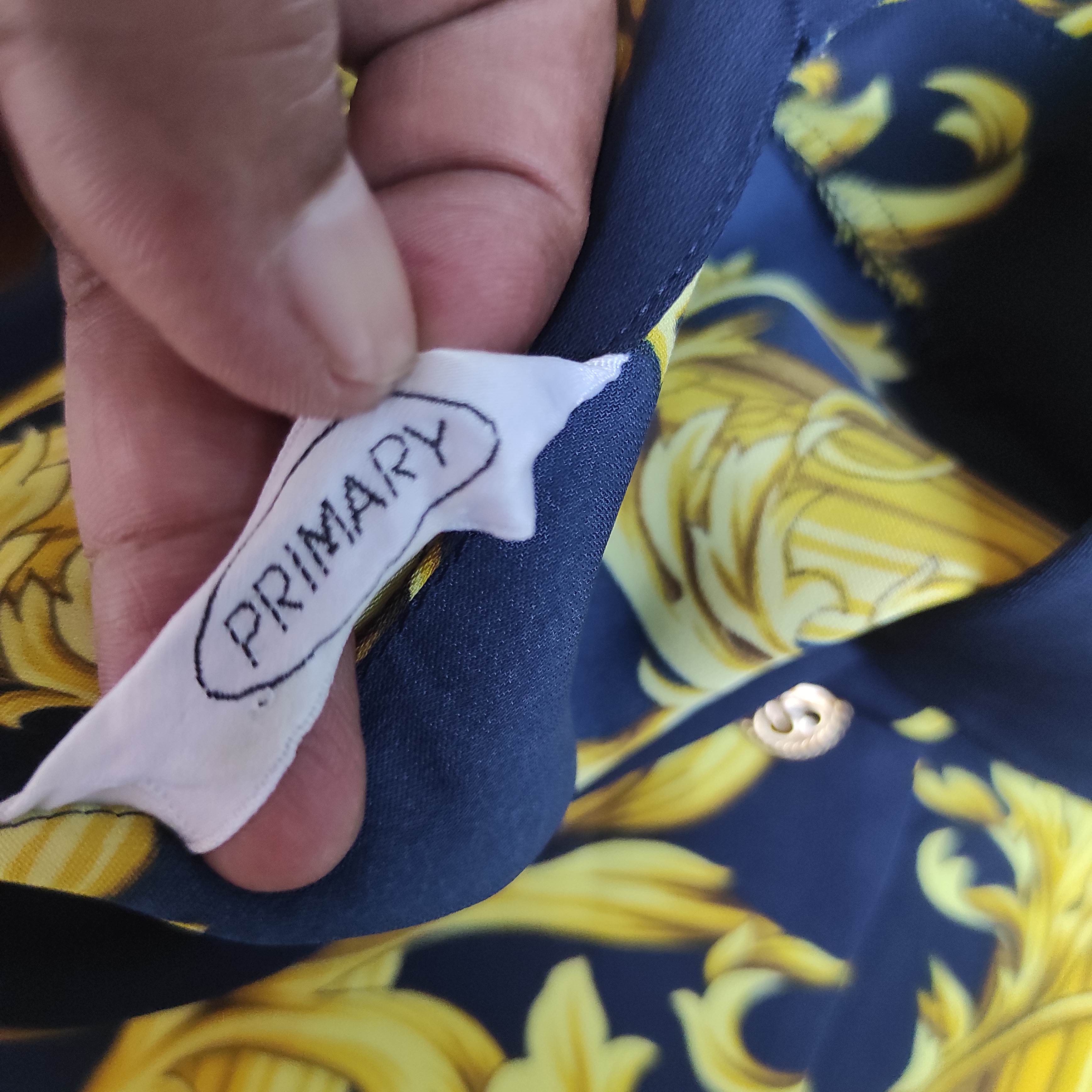 Japanese Brand Made in Japan Primary Shirt Button Up Like versace Size US M / EU 48-50 / 2 - 10 Thumbnail