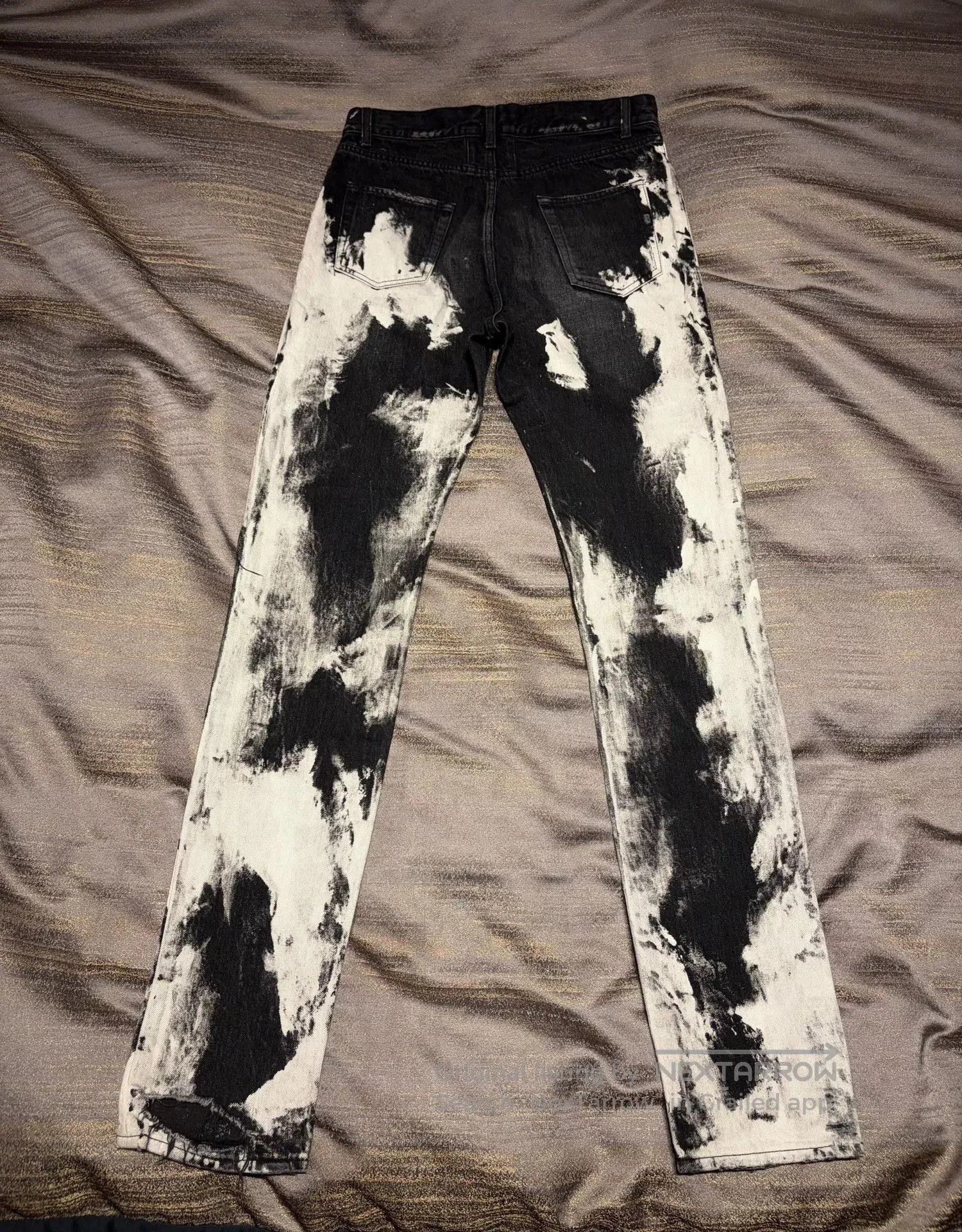 Saint Laurent Paris Saint Laurent Bleached Distressed Jeans 30. Size US 30 / EU 46 - 3 Thumbnail