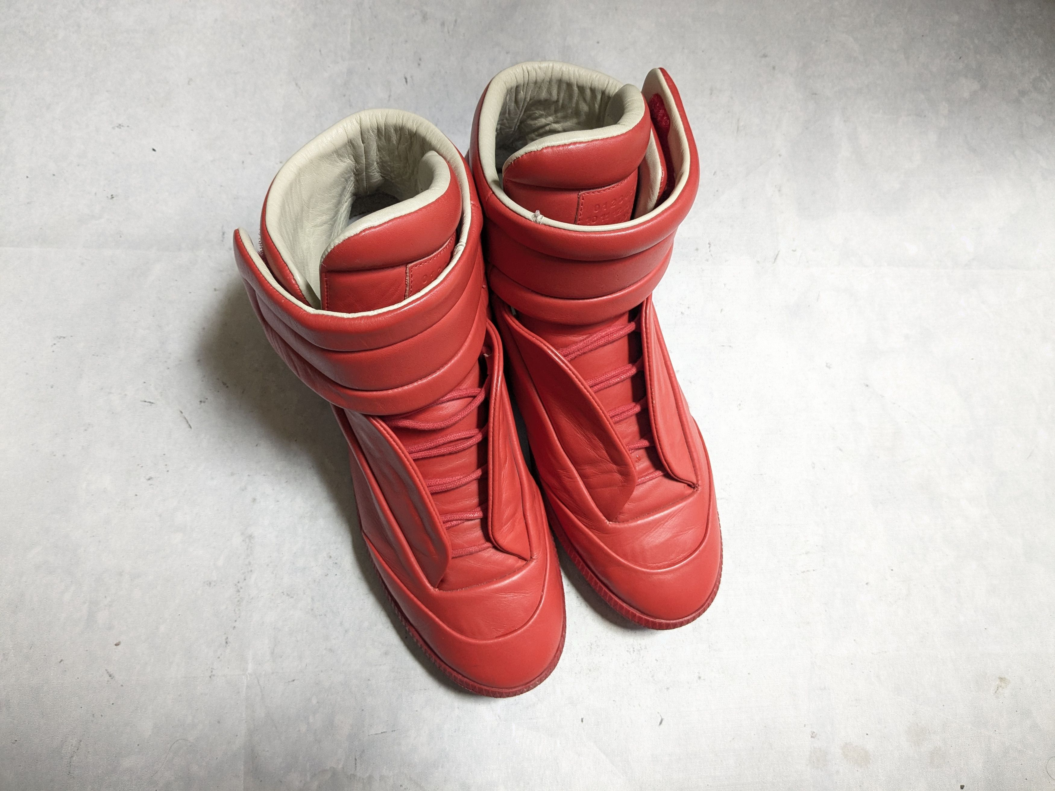 Maison Margiela Maison Margiela Future High Tops Sneakers Red 9 42 Size US 9 / EU 42 - 4 Thumbnail