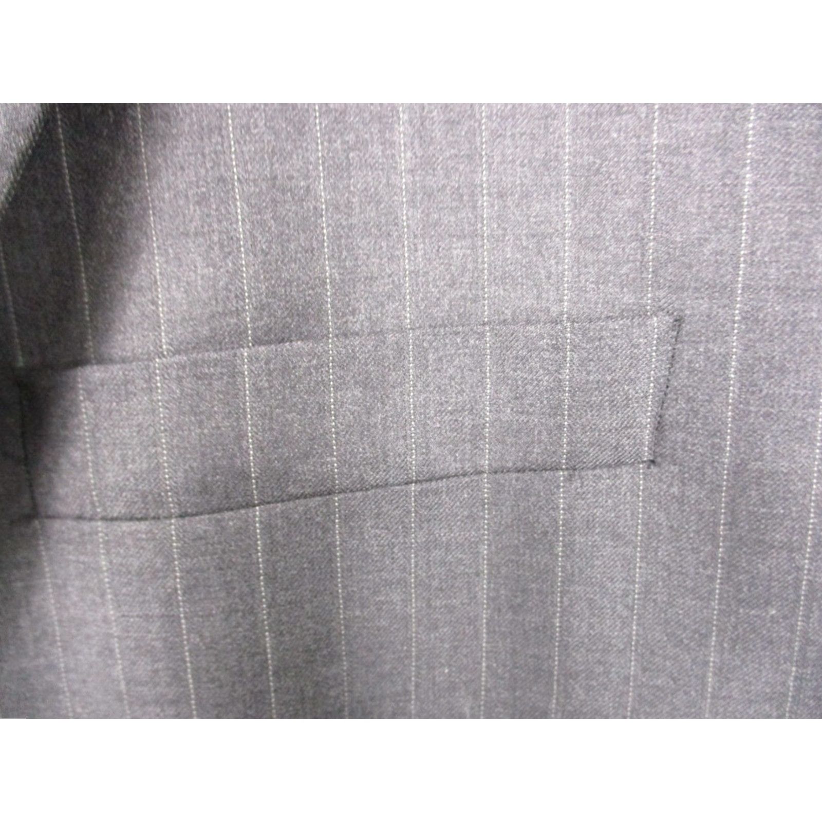 Ralph Lauren Lauren Ralph Lauren Blazer Men 54L Gray Wool Pinstripe EUC Size 54R - 2 Thumbnail