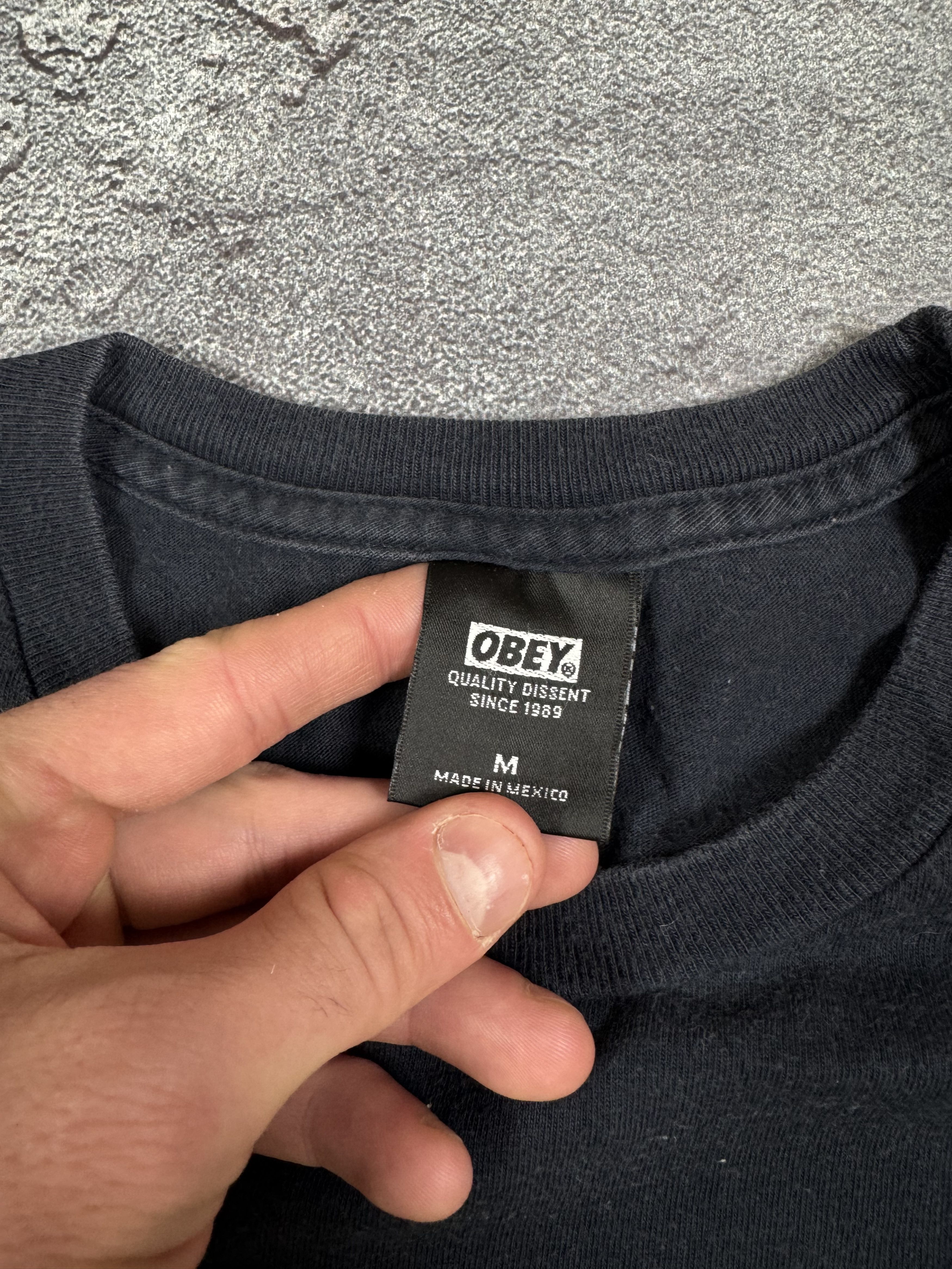 Obey Obey Worldwide Black Long Sleeve Shirt Size M Streetwear Size US M / EU 48-50 / 2 - 5 Thumbnail