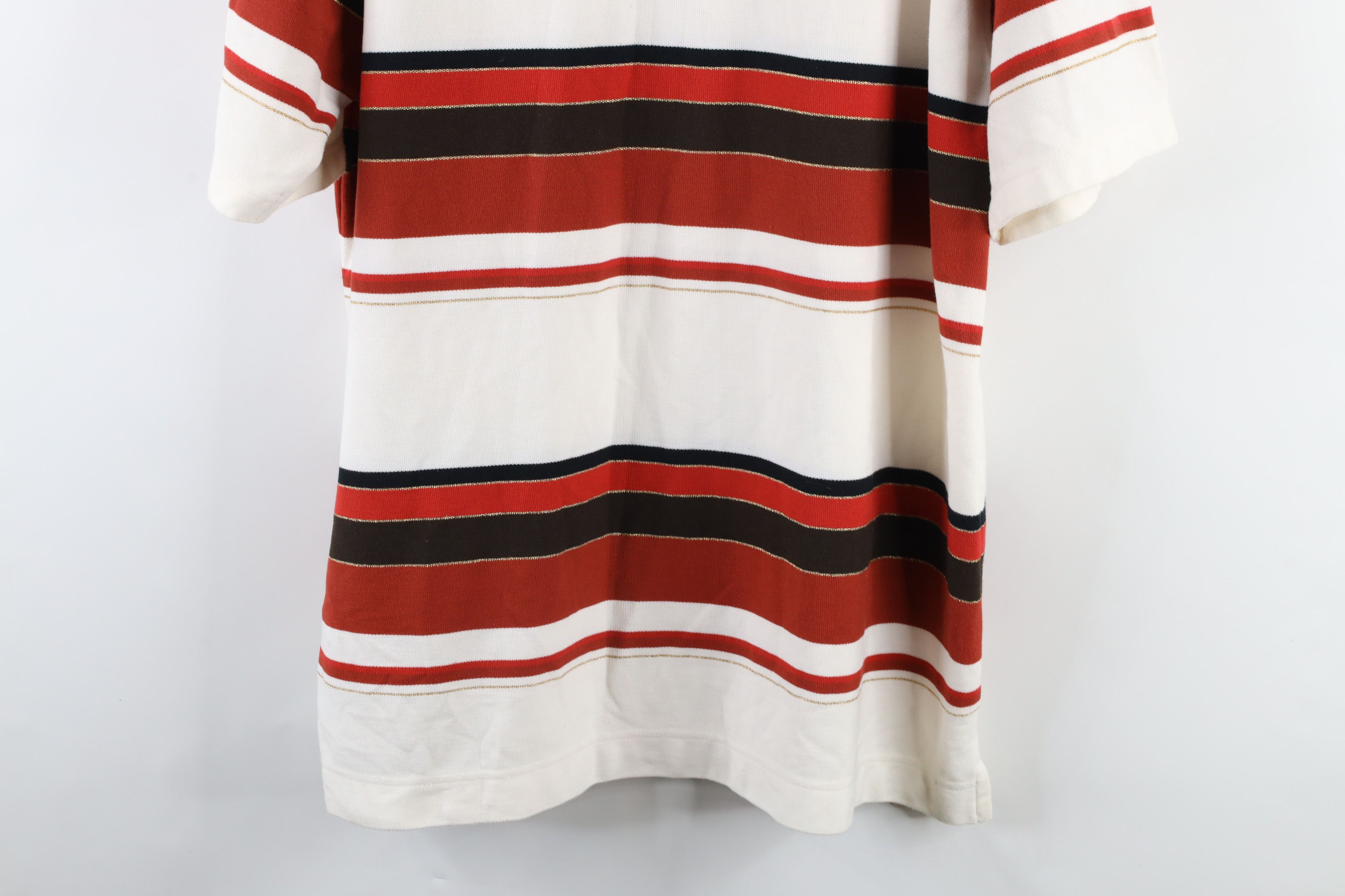 Karl Kani × Vintage Vintage 90s Karl Kani Spell Out Striped Hip Hop Polo Shirt Size US XL / EU 56 / 4 - 12 Thumbnail