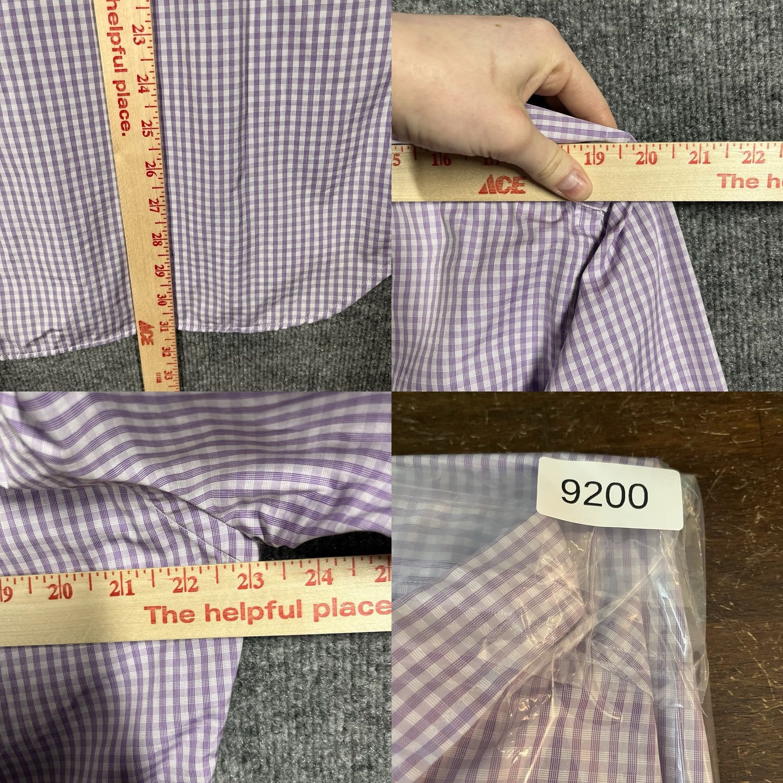 Vintage Vintage Gitman Bros. Shirt Mens Size Large Purple Plaid Check USA Button Down Size US L / EU 52-54 / 3 - 9 Thumbnail