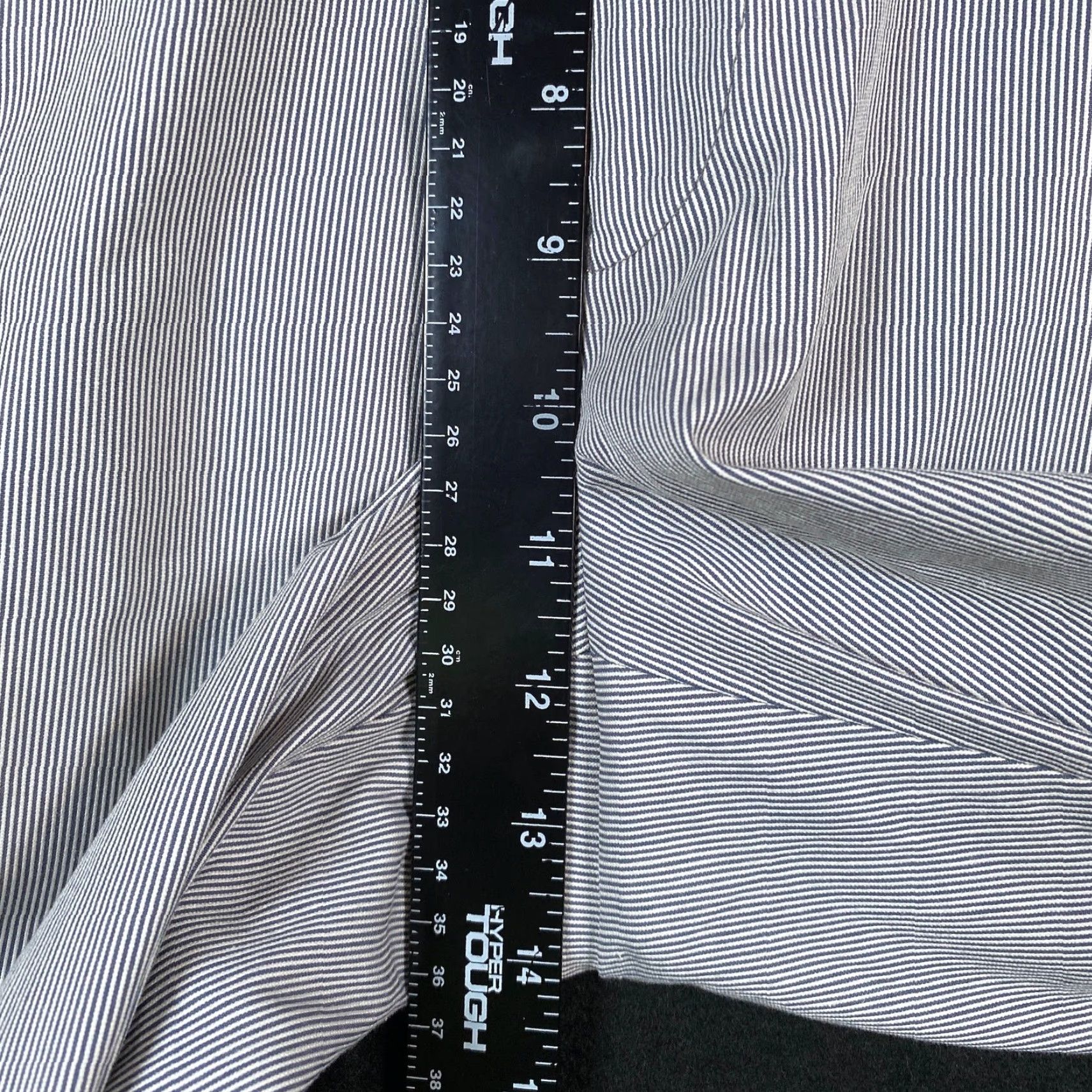 Ralph Lauren Ralph Lauren Mens Pants Gray White Striped Trim Fit Straight Nylon Stretch 38x34 Pants Size US 38 / EU 54 - 7 Thumbnail
