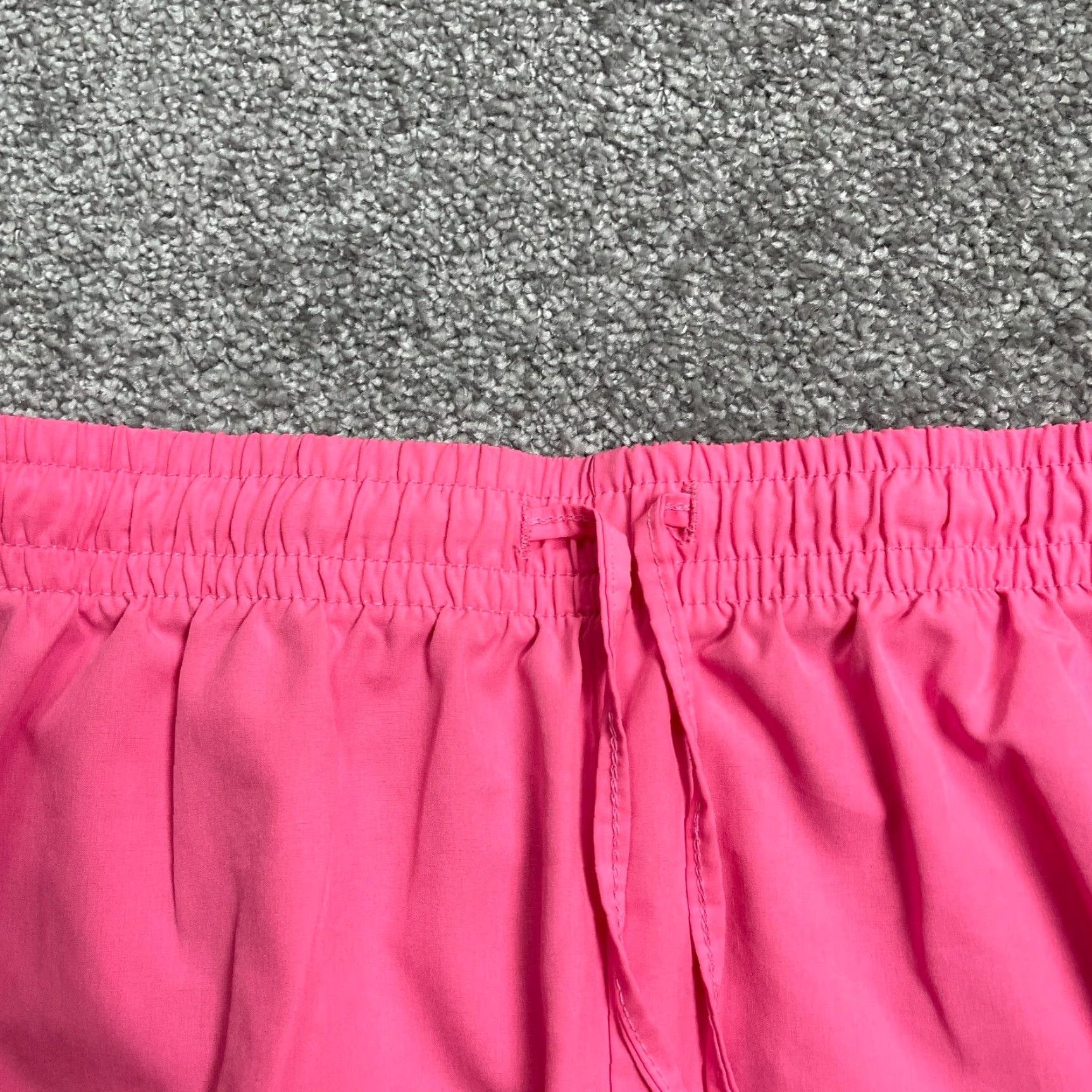 Pinko VINTAGE Unbranded Active Shorts Womens L Pink Drawstring Athletic Running Gym 32x3 Regular Breathing Pockets Solid Summer Women Size 36" / US 14 / IT 50 - 3 Thumbnail