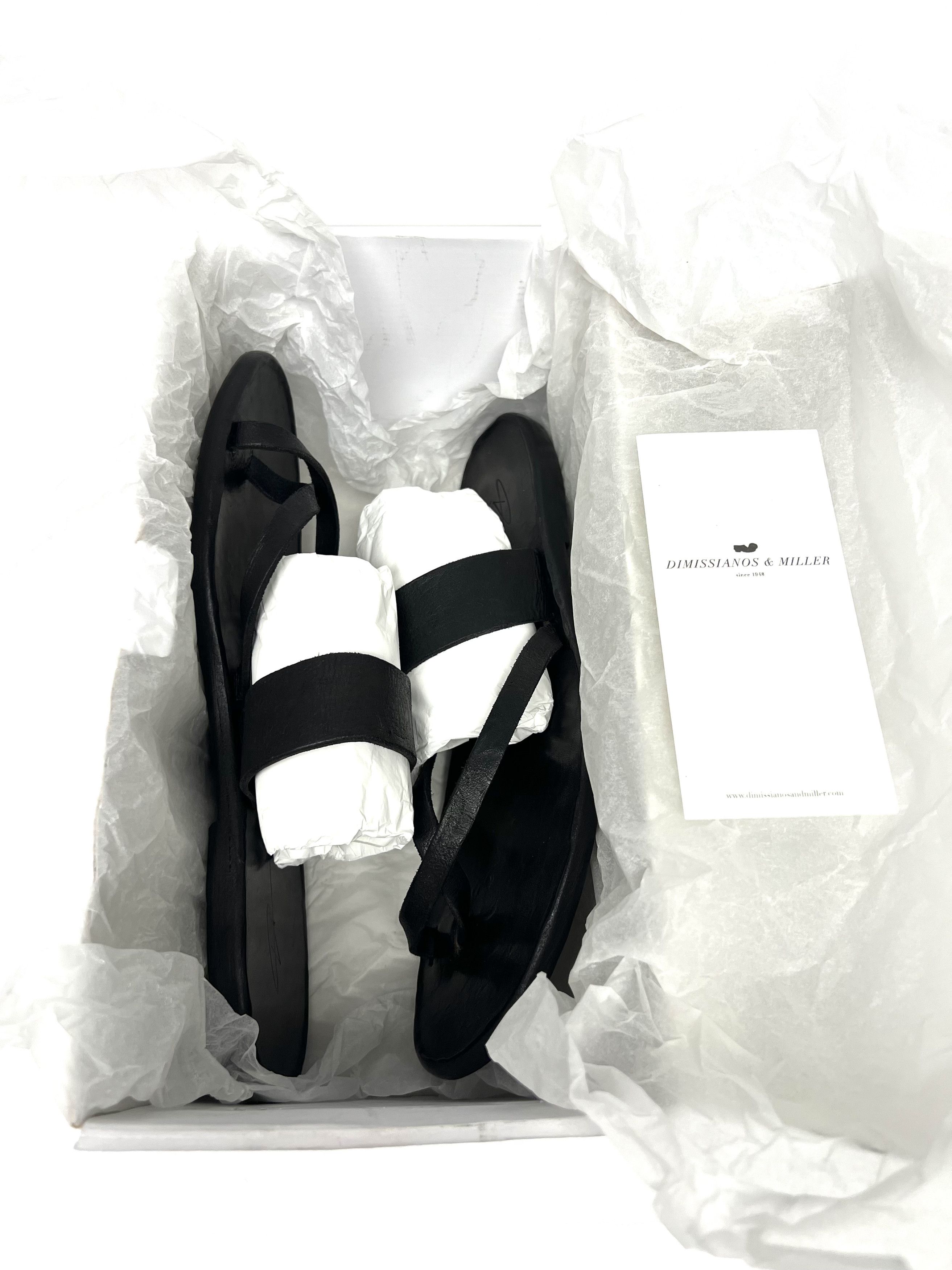 Dimissianos & Miller DIMISSIANOS & MILLER MENS LEATHER SLIDE / SLIP ON SANDALS Size US 12 / EU 45 - 22 Thumbnail