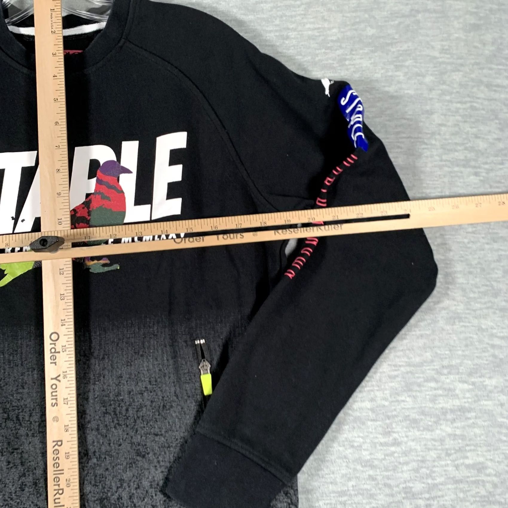 Vintage VINTAGE Staple Sweatshirt Mens S Black Pigeon Graphic Zip Pocket Fleece Pullover Size US S / EU 44-46 / 1 - 7 Thumbnail
