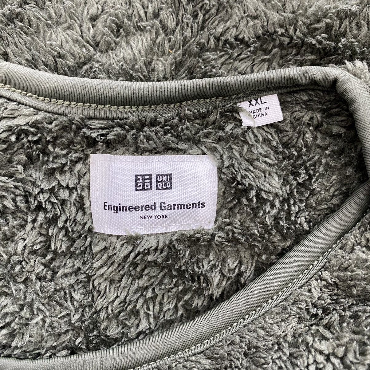 Uniqlo × White Mountaineering WHITE MOUNTAINEERING x UNIQLO Sherpa Fleece Khaki Sweatshirt Size US XXL / EU 58 / 5 - 3 Thumbnail