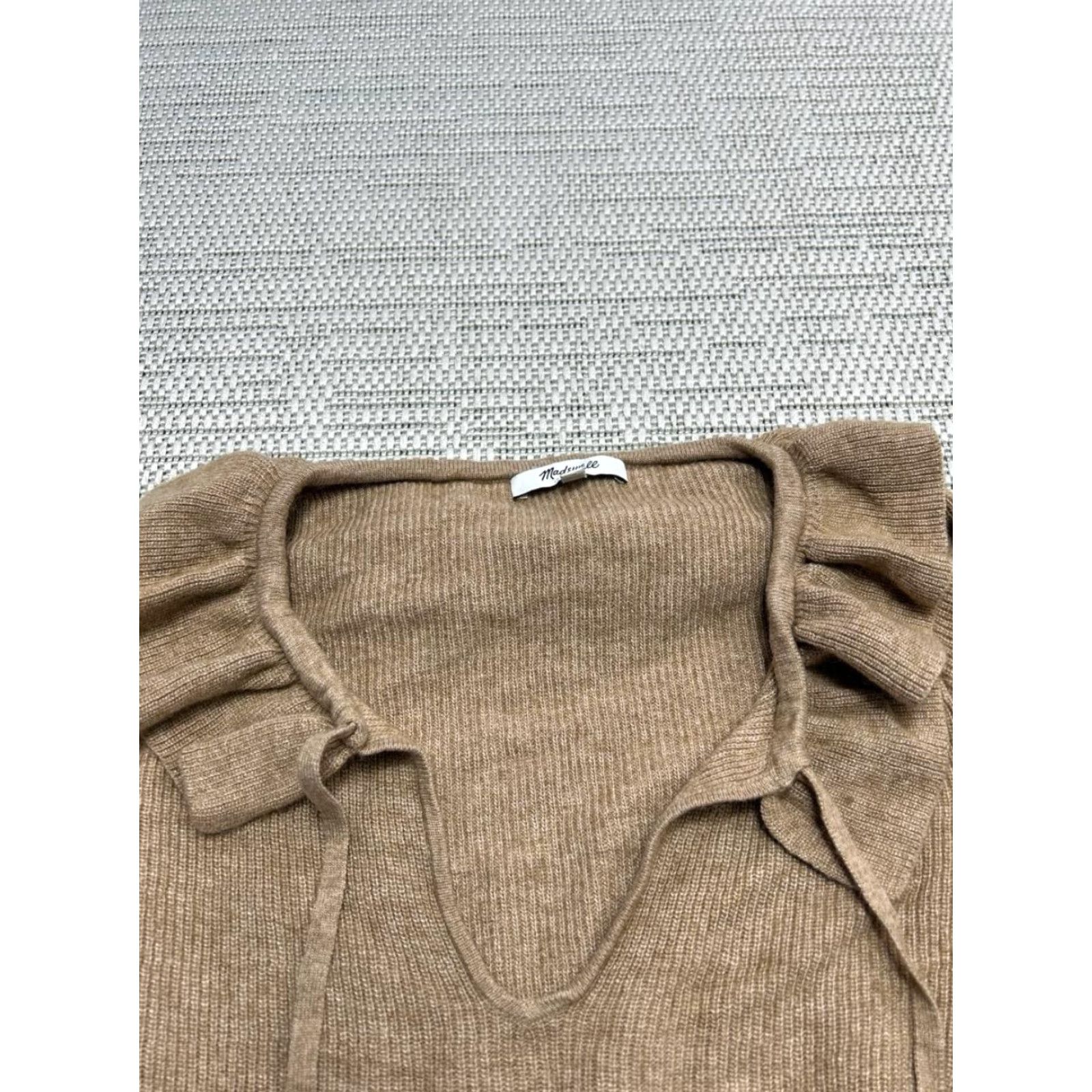 Madewell Madewell Sweater Womens XS Brown Knit Pullover Size XS / US 0-2 / IT 36-38 - 2 Thumbnail
