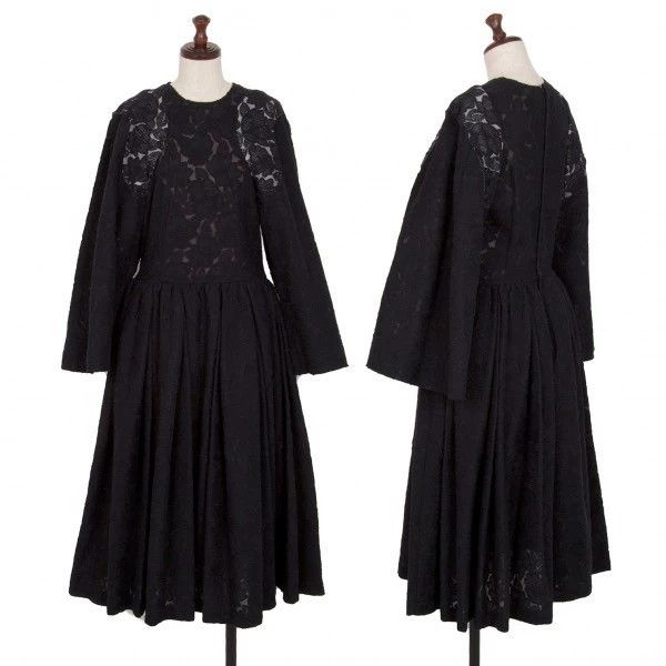 Comme Des Garcons Black vintage floral design dress