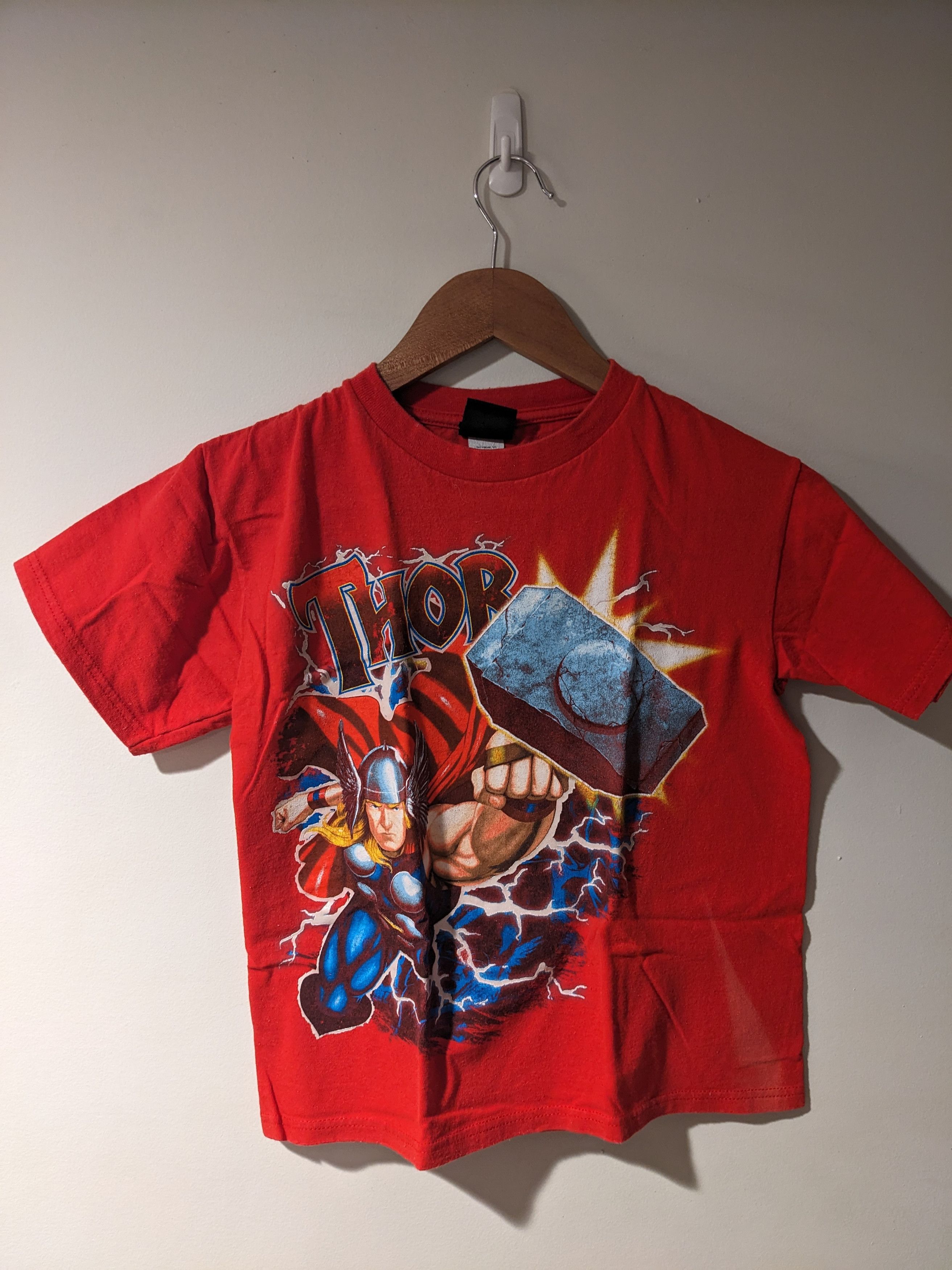 Mad Engine × Marvel Comics × Vintage Vintage Y2K Thor Marvel Engine Comic Red 10/12 T-Shirt Size US M / EU 48-50 / 2 - 1 Thumbnail