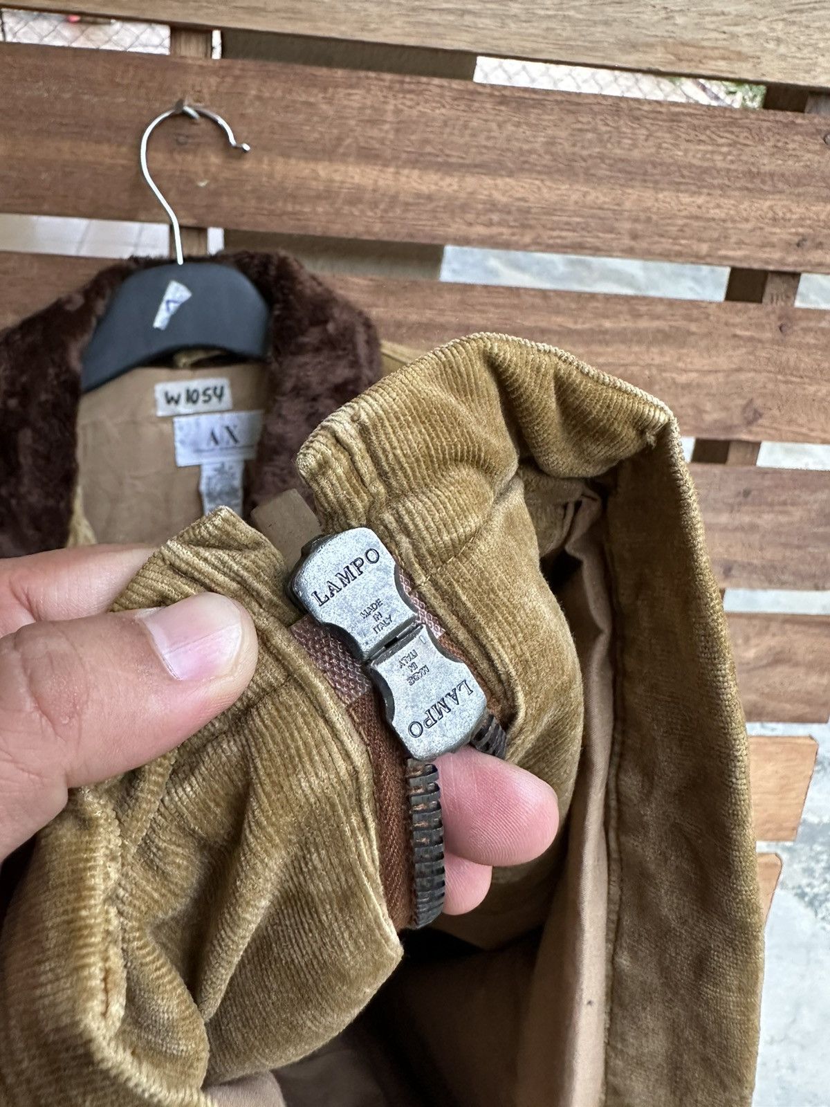 Armani Exchange Vintage Armani Exchange Curdoroy Sherpa Jacket Size US S / EU 44-46 / 1 - 8 Thumbnail