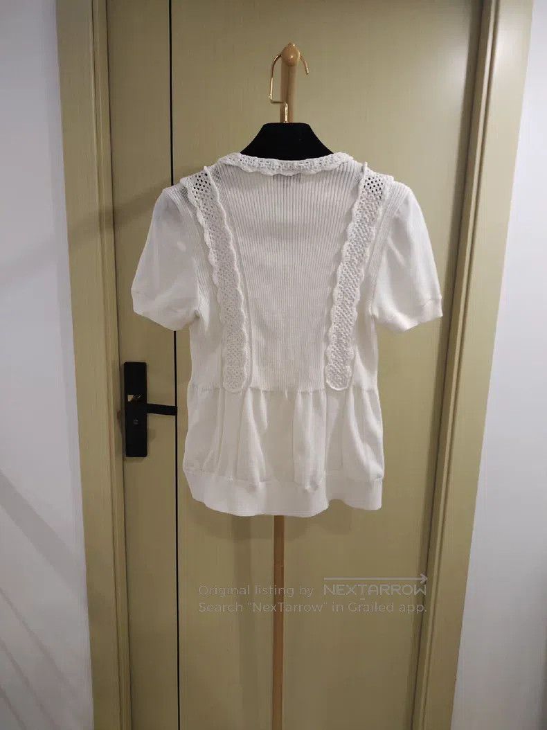 Chanel Chanel Doll collar knitted short sleeves Size XS / US 0-2 / IT 36-38 - 2 Thumbnail