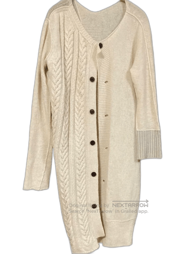 Yohji Yamamoto Yohji Yamamoto Cable Knit Cardigan Size US M / EU 48-50 / 2 - 1 Thumbnail