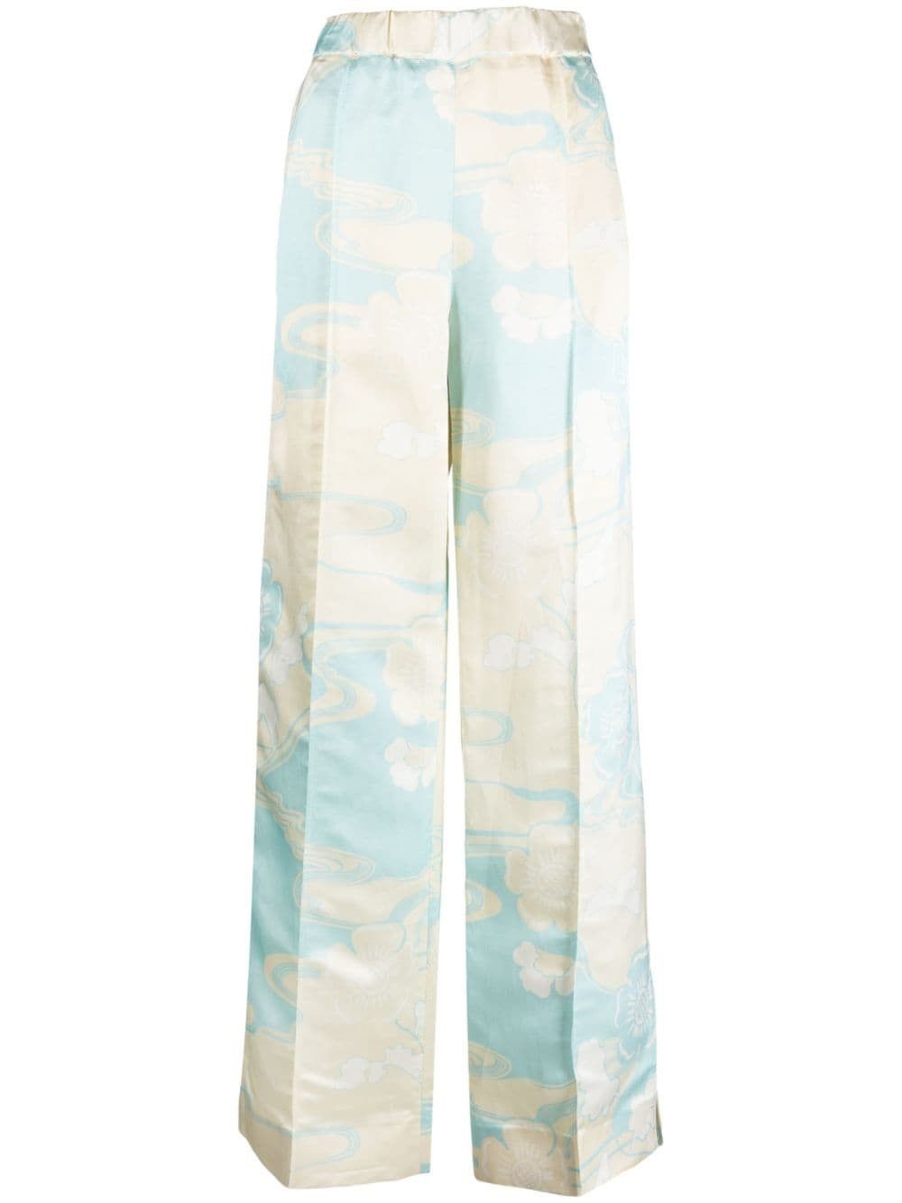 o1y1025 Sweatpant in Sky Blue/White