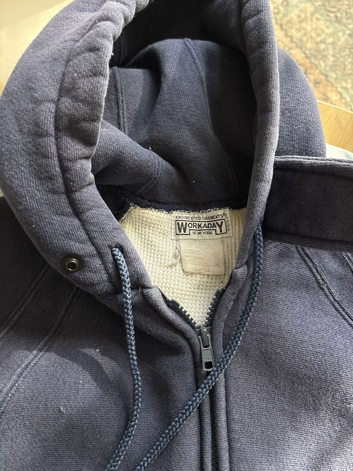 Engineered Garments Workaday Thermal Hoodie Size US L / EU 52-54 / 3 - 2 Thumbnail
