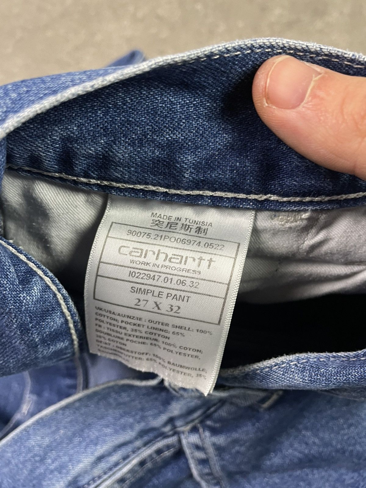 Carhartt × Vintage Vintage Carhartt Single Knee Denim Work Pants Size US 27 - 6 Thumbnail