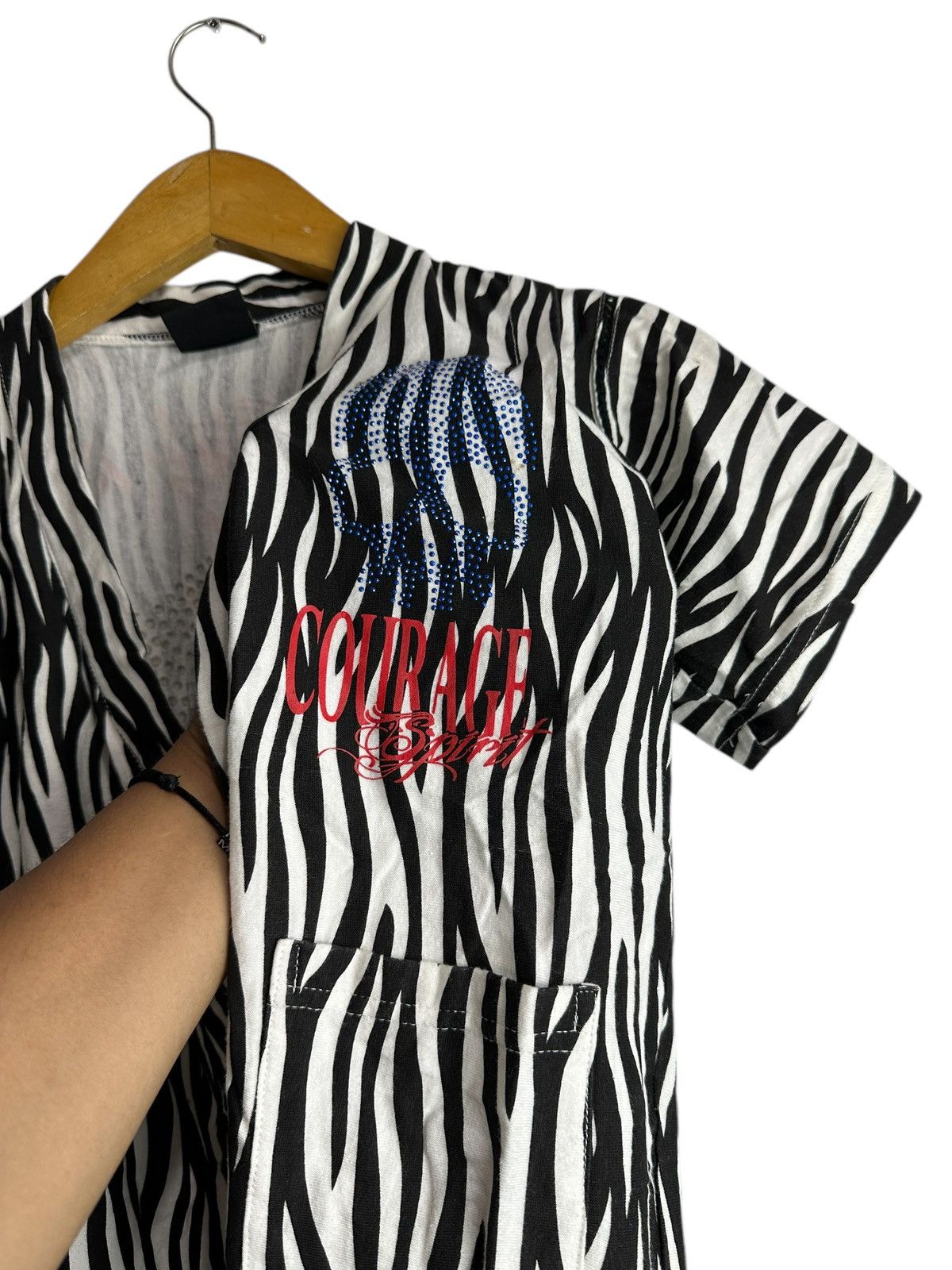Beauty Beast STREET STUDDED GLITTER SKULL ZEBRA IFSIXWASNINE LGB STYLE Size S / US 4 / IT 40 - 5 Thumbnail