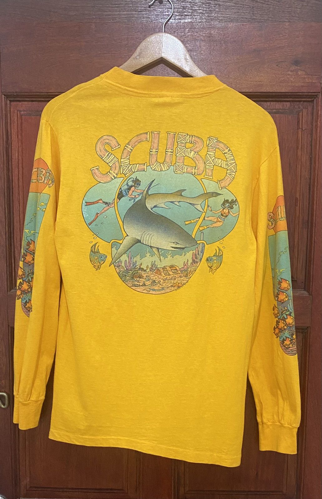 Vintage Vintage 80s Scuba Panda Intl Inc Long Sleeve T-shirt Size US M / EU 48-50 / 2 - 1 Thumbnail