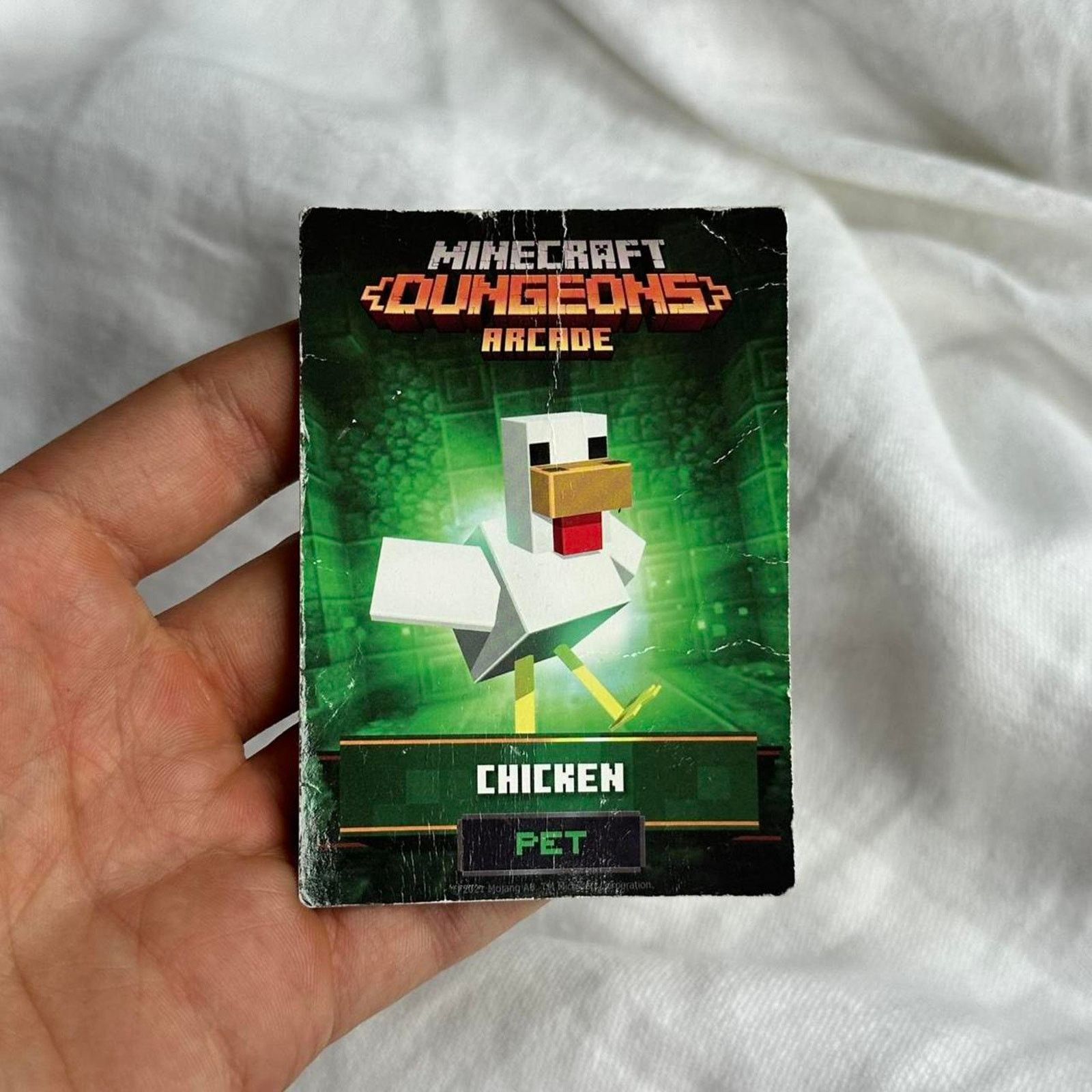 Other XBox Minecraft Dungeons Arcade Trading Card Chicken Jockey Size ONE SIZE - 8 Thumbnail