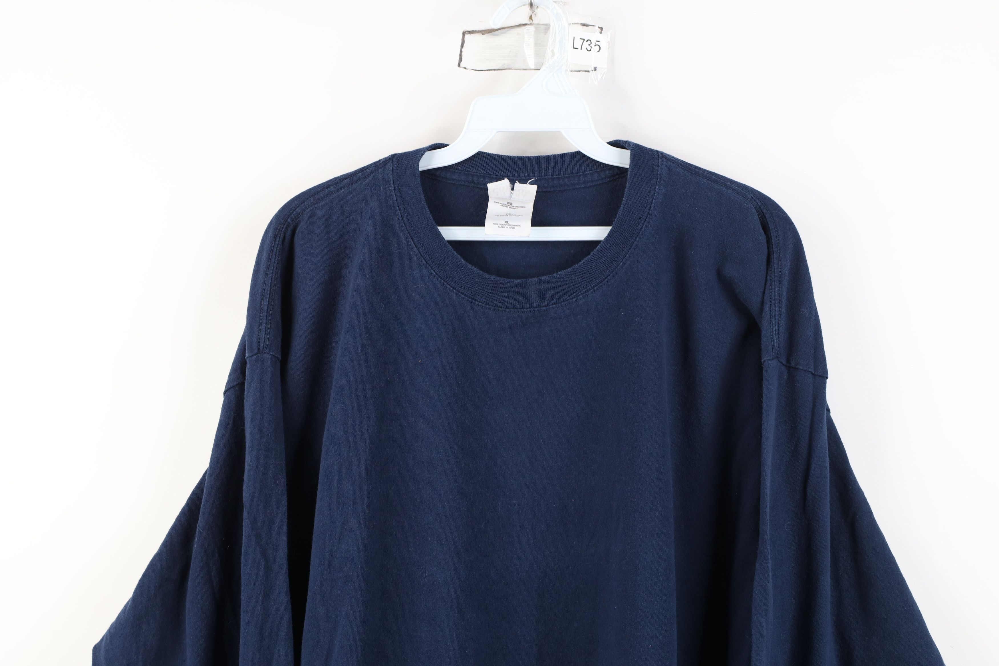Vintage Vintage 90s Y2K Streetwear Heavy Cotton Long Sleeve T-Shirt Size US XL / EU 56 / 4 - 2 Thumbnail