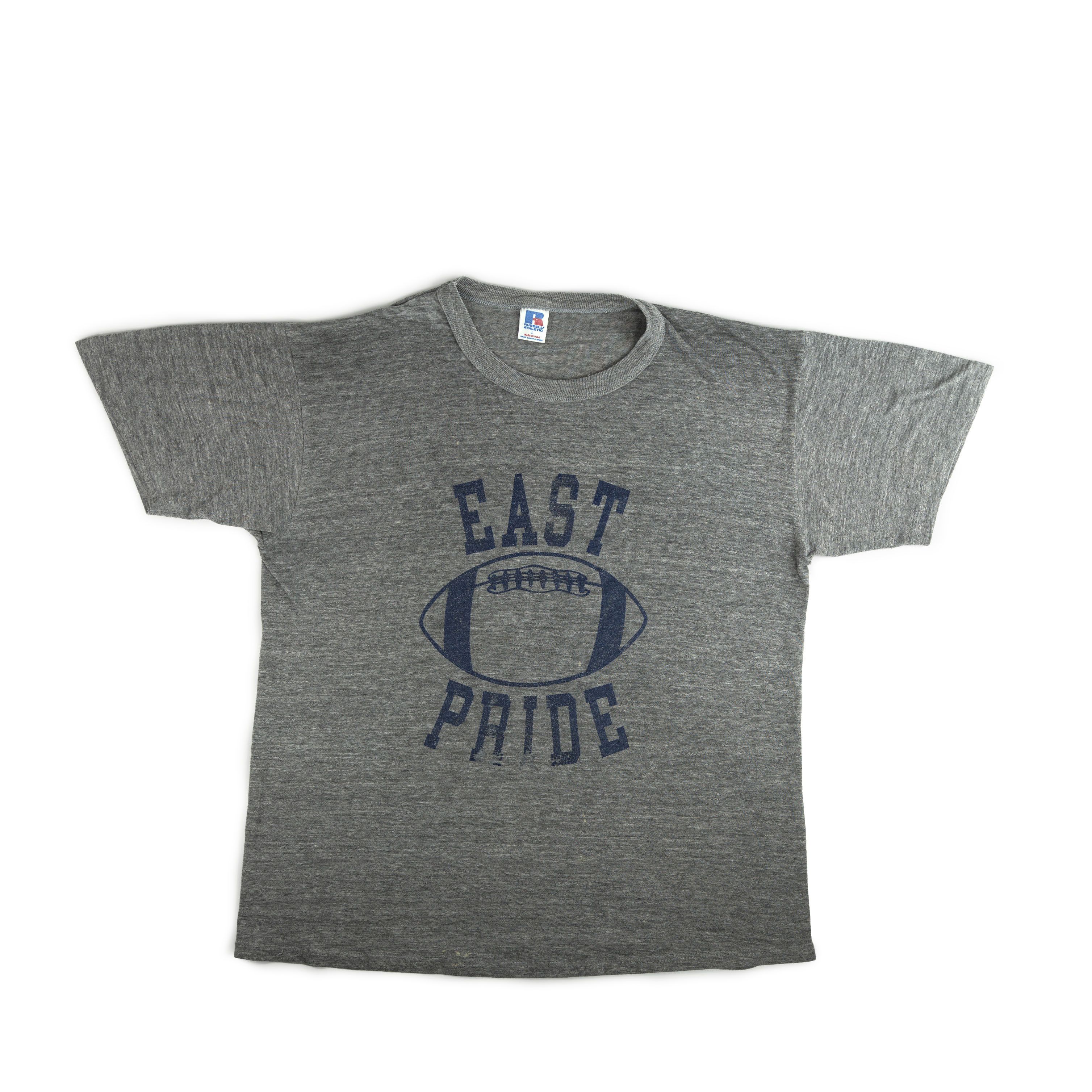 Russell Athletic Vintage 1980's Russell East Pride Football Tee Shirt Size US L / EU 52-54 / 3 - 1 Thumbnail