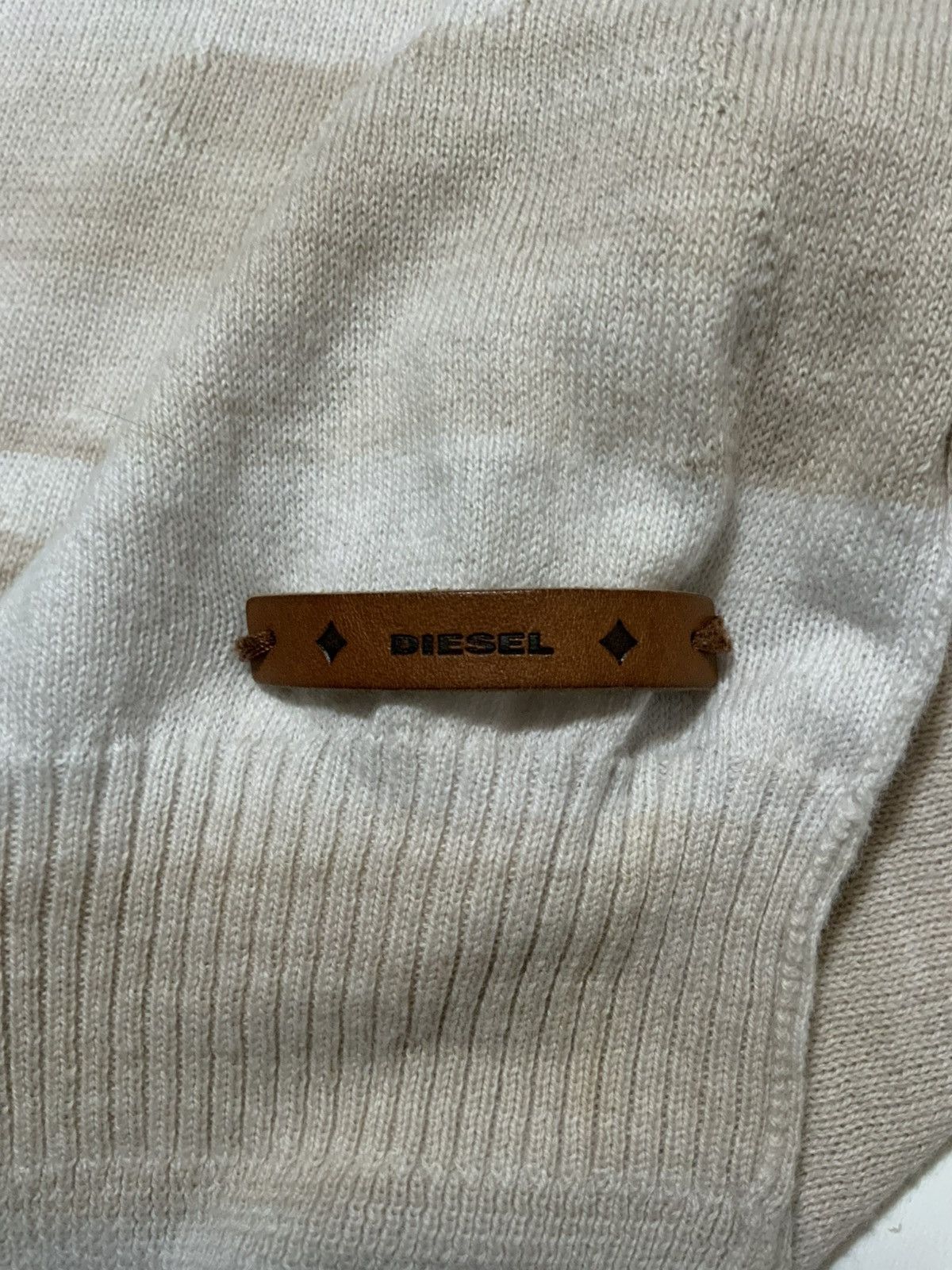 Diesel Diesel Abstract Face Cotton Knit V Neck Pullover Sweater Size US S / EU 44-46 / 1 - 6 Thumbnail