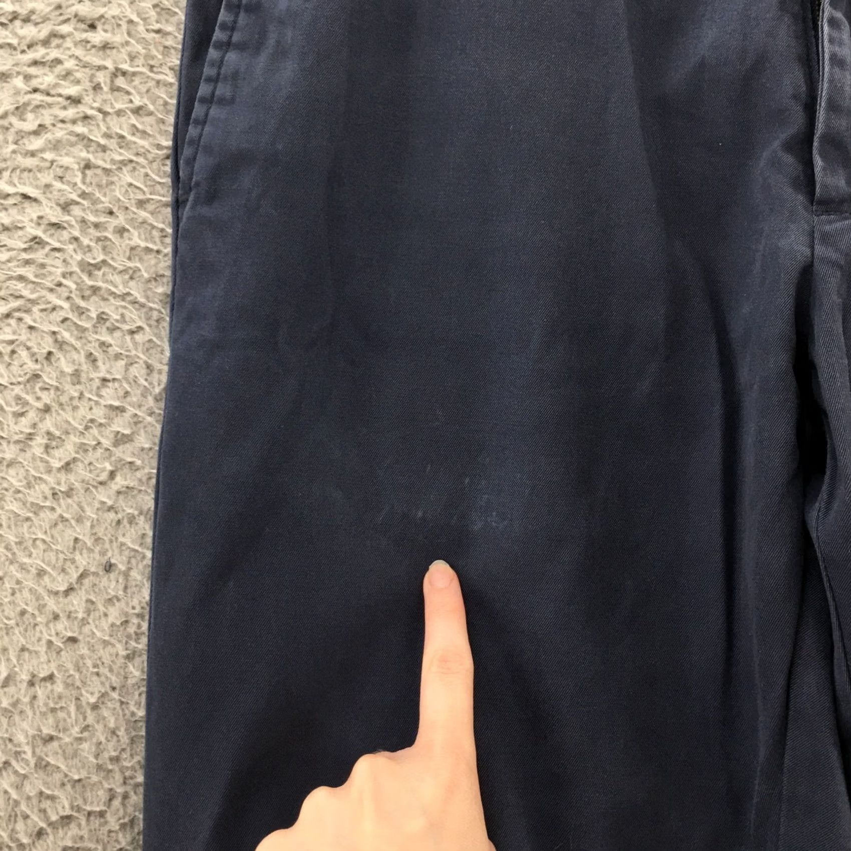 Banana Republic Banana Republic Emerson Chino Pants Mens 33x34 Blue Cotton Mid Rise Zip Fly Shirt? Size US 33 - 6 Thumbnail