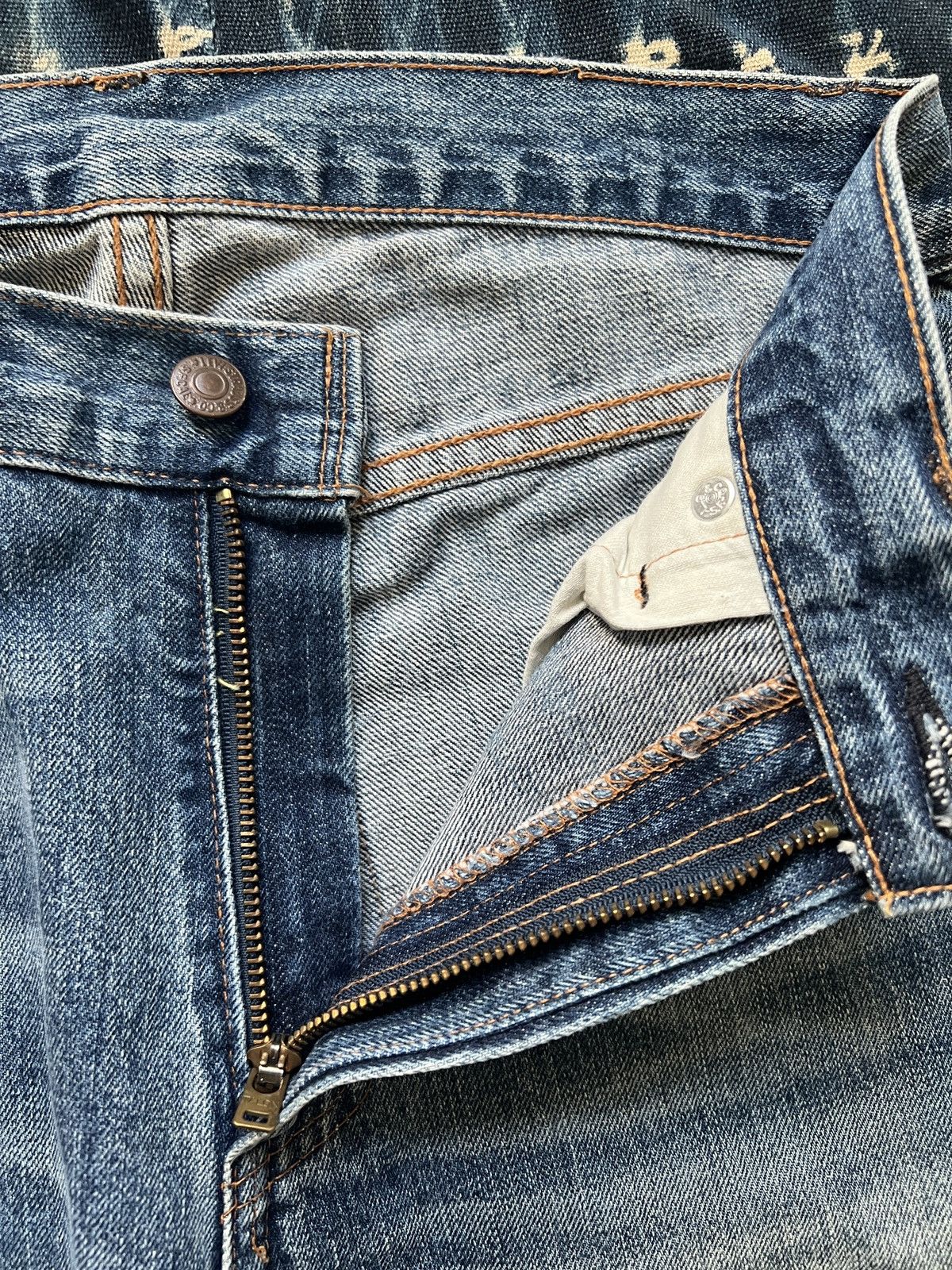 Levi's Levis Big E 505 Selvedge Denim Jeans – Made in USA Size US 30 / EU 46 - 8 Thumbnail