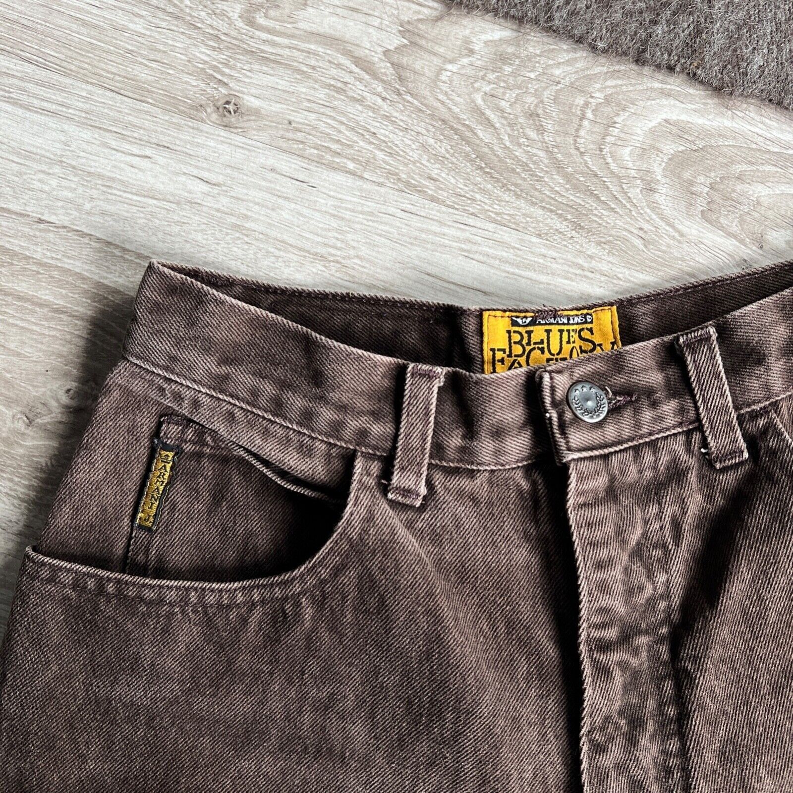 Armani Armani Jeans Blues Factory Vintage Brown Denim Jeans 8728AC Size 27" / US 4 / IT 40 - 4 Thumbnail