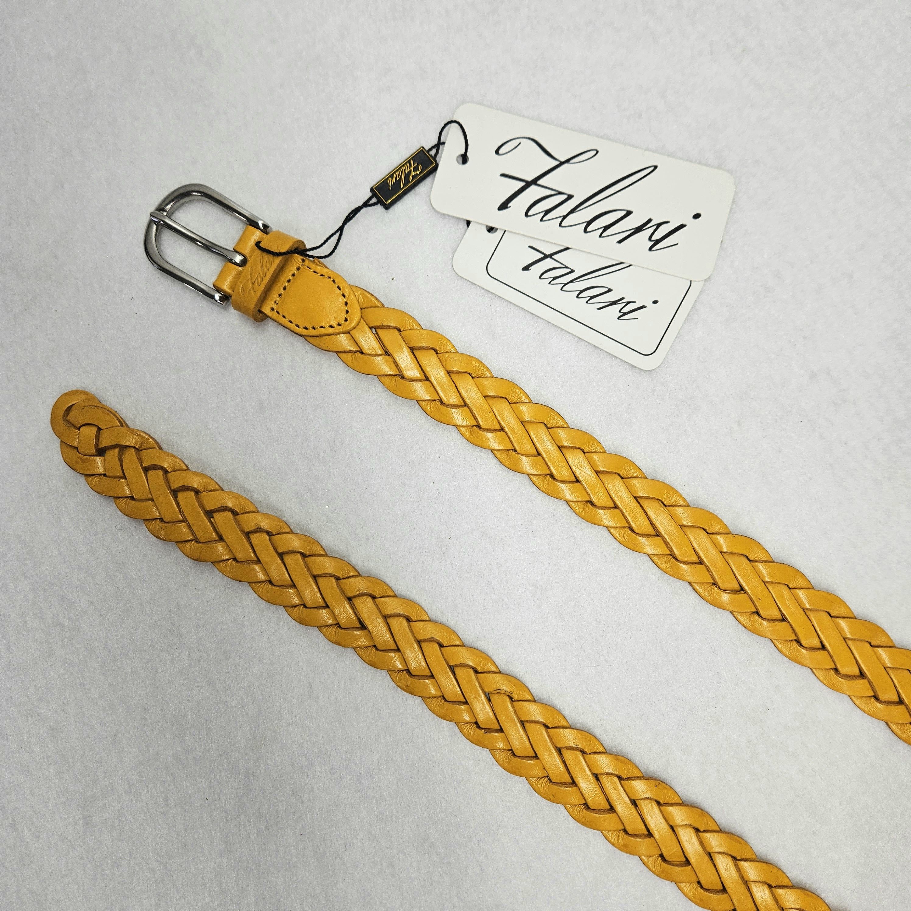 Other Falari 32" Max NEW Belt Braided Woven Gold Orange Leather Size ONE SIZE - 8 Thumbnail