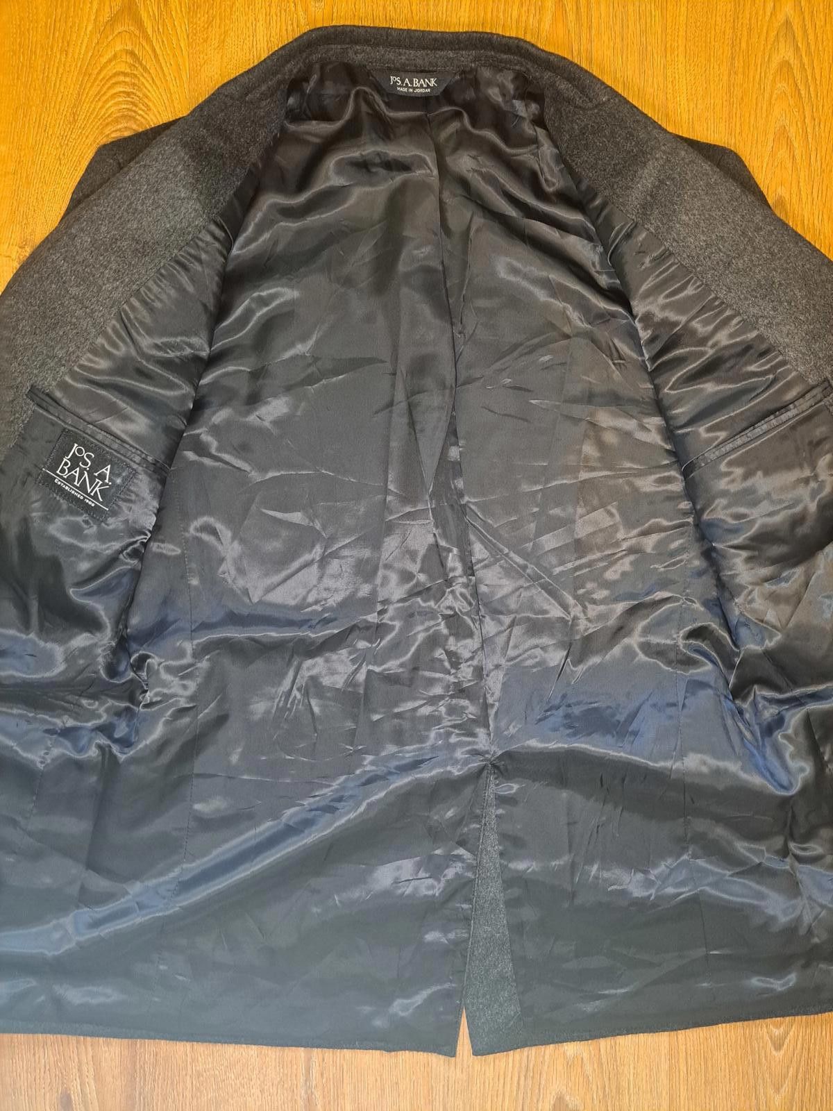 Jos. A. Bank Jos A Bank Sport Coat Mens 40R Charcoal Gray 100% Cashmere Size 40R - 7 Thumbnail