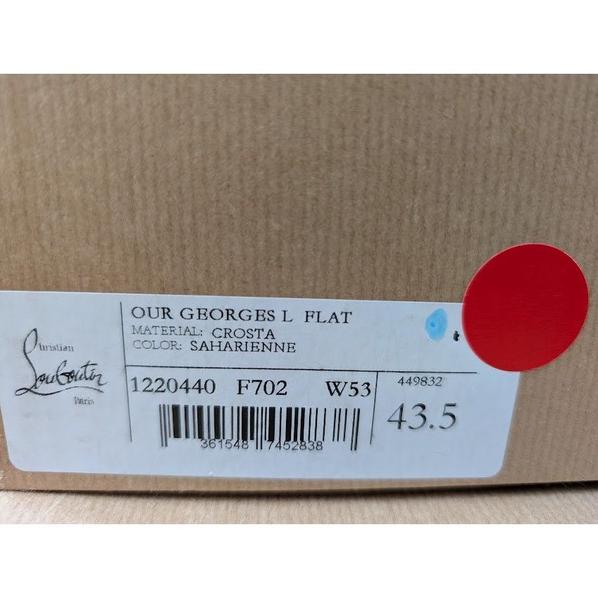 Christian Louboutin o1rshd1 Our Georges L Flat Shoes in Saharienne Size US 10.5 / EU 43-44 - 9 Thumbnail