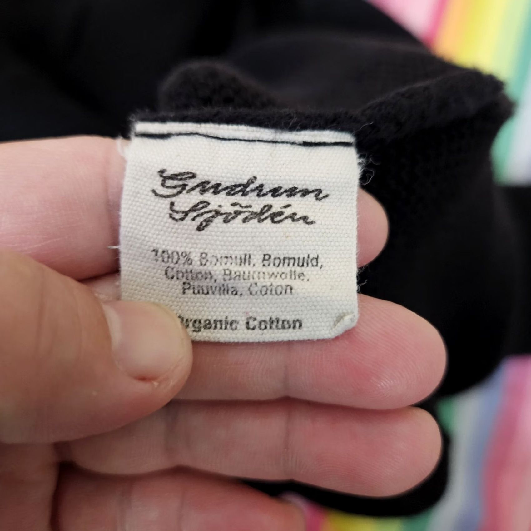 Vintage Gudrun Sjoden Long Sleeve Pullover Round Neck Organic Cotton Sweater M Black Women Knit Regular Size M Size M / US 6-8 / IT 42-44 - 5 Thumbnail