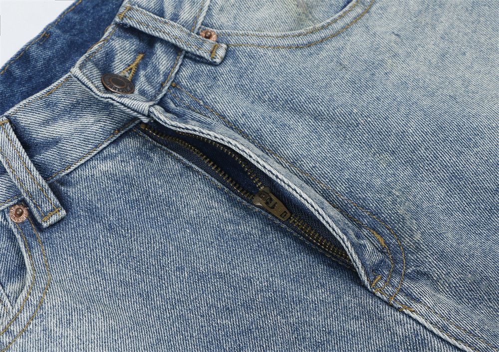 Japanese Brand Distressed washed gradient street vintage jeans Size US 32 / EU 48 - 5 Thumbnail
