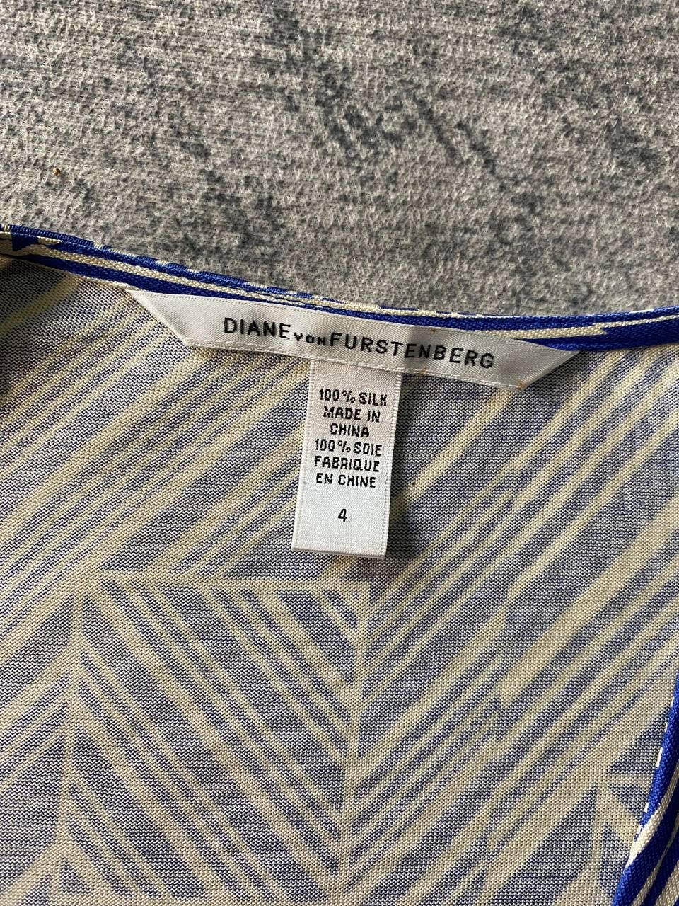 Designer × Diane von Furstenberg Diane Von Furstenberg Silk Dress Blue Size S / US 4 / IT 40 - 6 Thumbnail