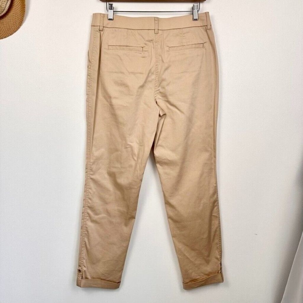 Other Chicos Slim Ankle Utility Pants S Comfort Waist Luxe Beige Size 28" / US 6 / IT 42 - 6 Thumbnail
