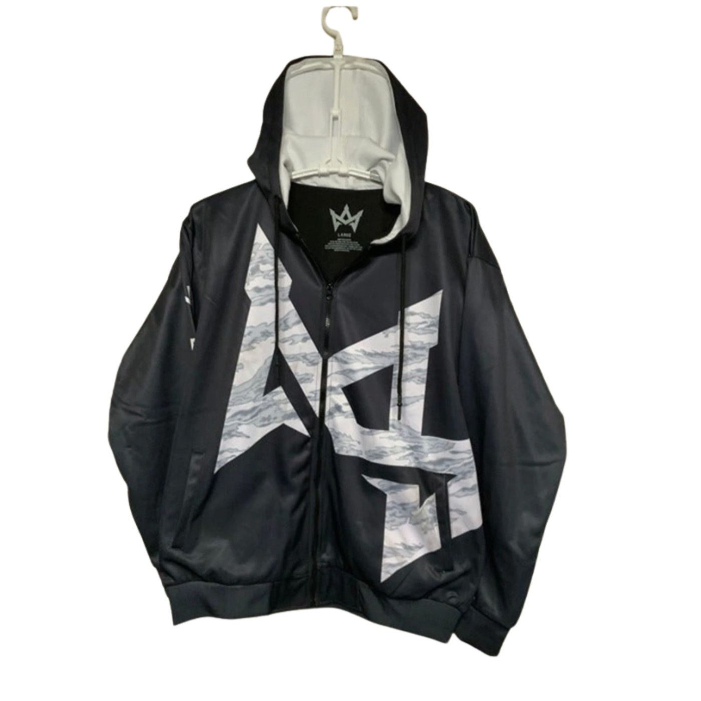 Unknown London Neace Black Windbreaker Jacket Mens Size Large L USED Size US L / EU 52-54 / 3 - 1 Thumbnail
