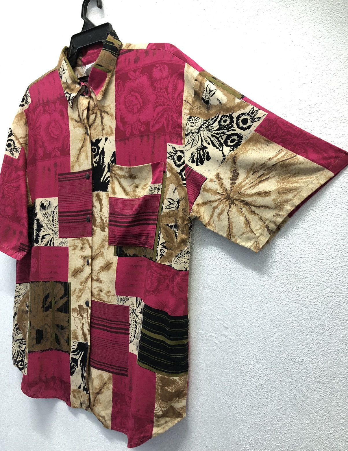 Vintage Vintage Bobbie Brooks Abstract Floral Patchwork Made in USA Size US L / EU 52-54 / 3 - 4 Thumbnail