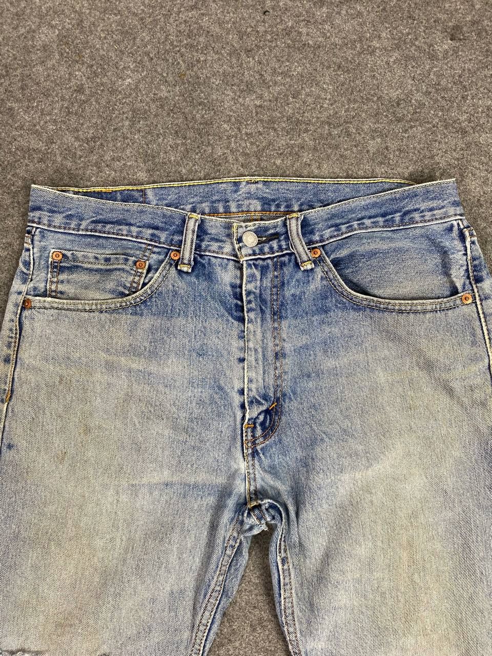 Levi's levis 505 relaxed fit distressed denim nice design Size US 36 / EU 52 - 10 Thumbnail