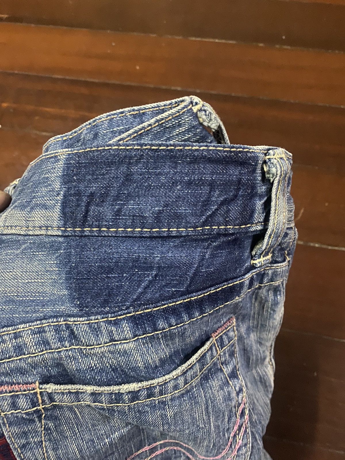 Edwin × If Six Was Nine × Japanese Brand FIRE 🔥 FLARE EDWIN 503 BLUE TRIP WIDE LEG BOOTCUT Size 32" / US 10 / IT 46 - 18 Thumbnail