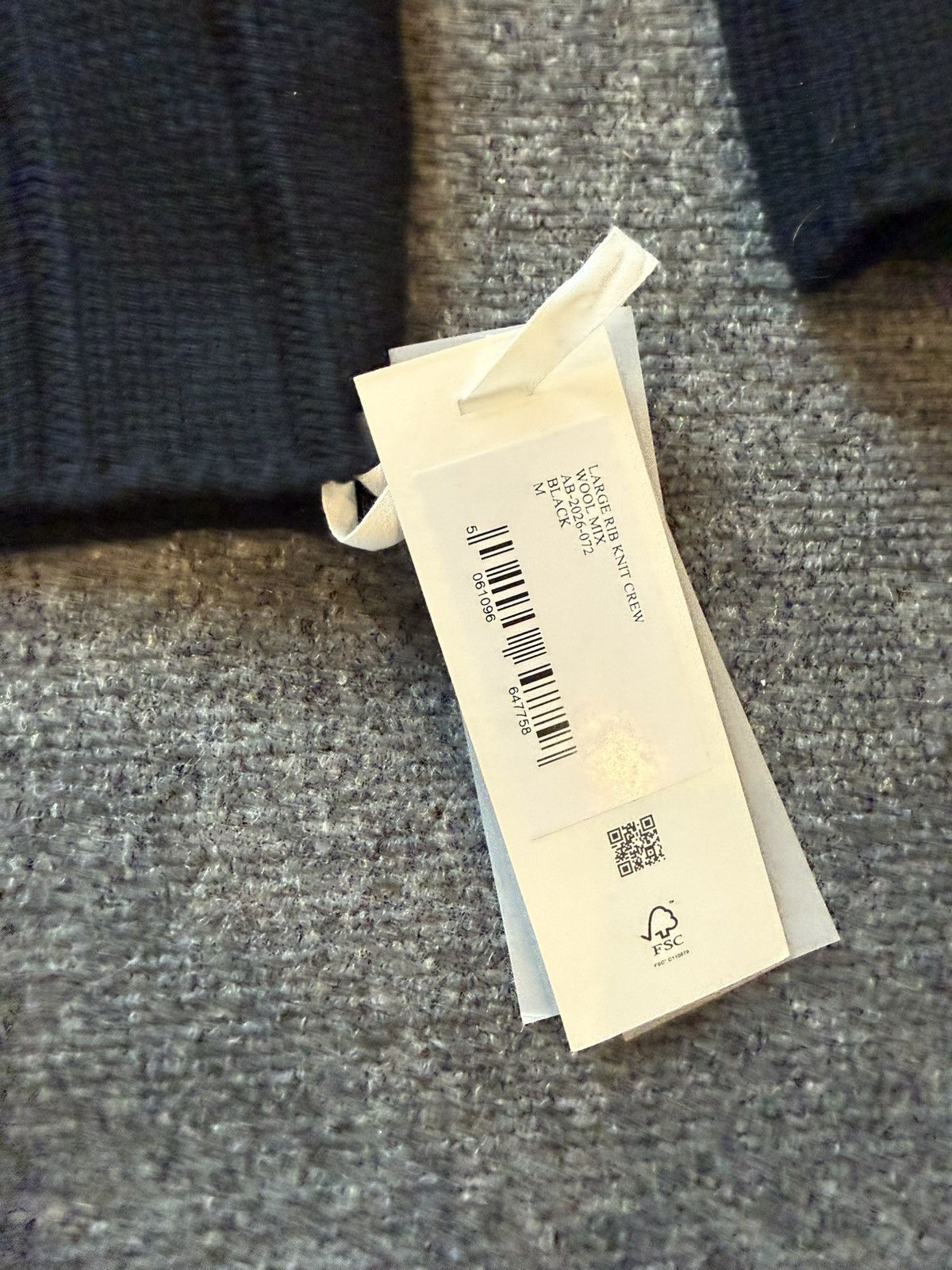 About:Blank About Blank Rib Knit Wool Mix Crew Sweater Size US M / EU 48-50 / 2 - 2 Thumbnail
