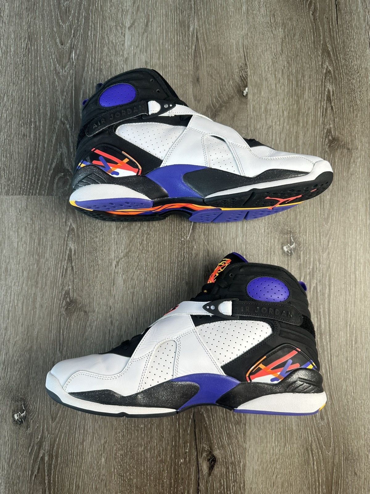 Jordan Brand Air Jordan 8 “Three Peat” **PRE-OWNED** Size US 11.5 / EU 44-45 - 2 Thumbnail