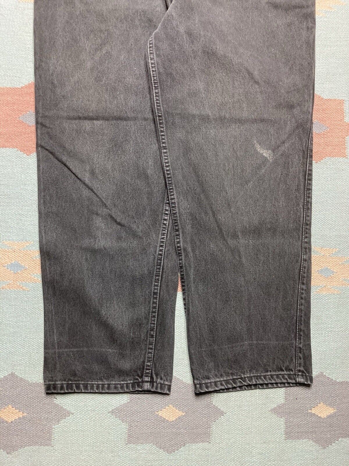 Levi's × Vintage VTG Levi’s 545 jeans loose baggy wide leg skater black 42x30 Size US 42 / EU 58 - 6 Thumbnail